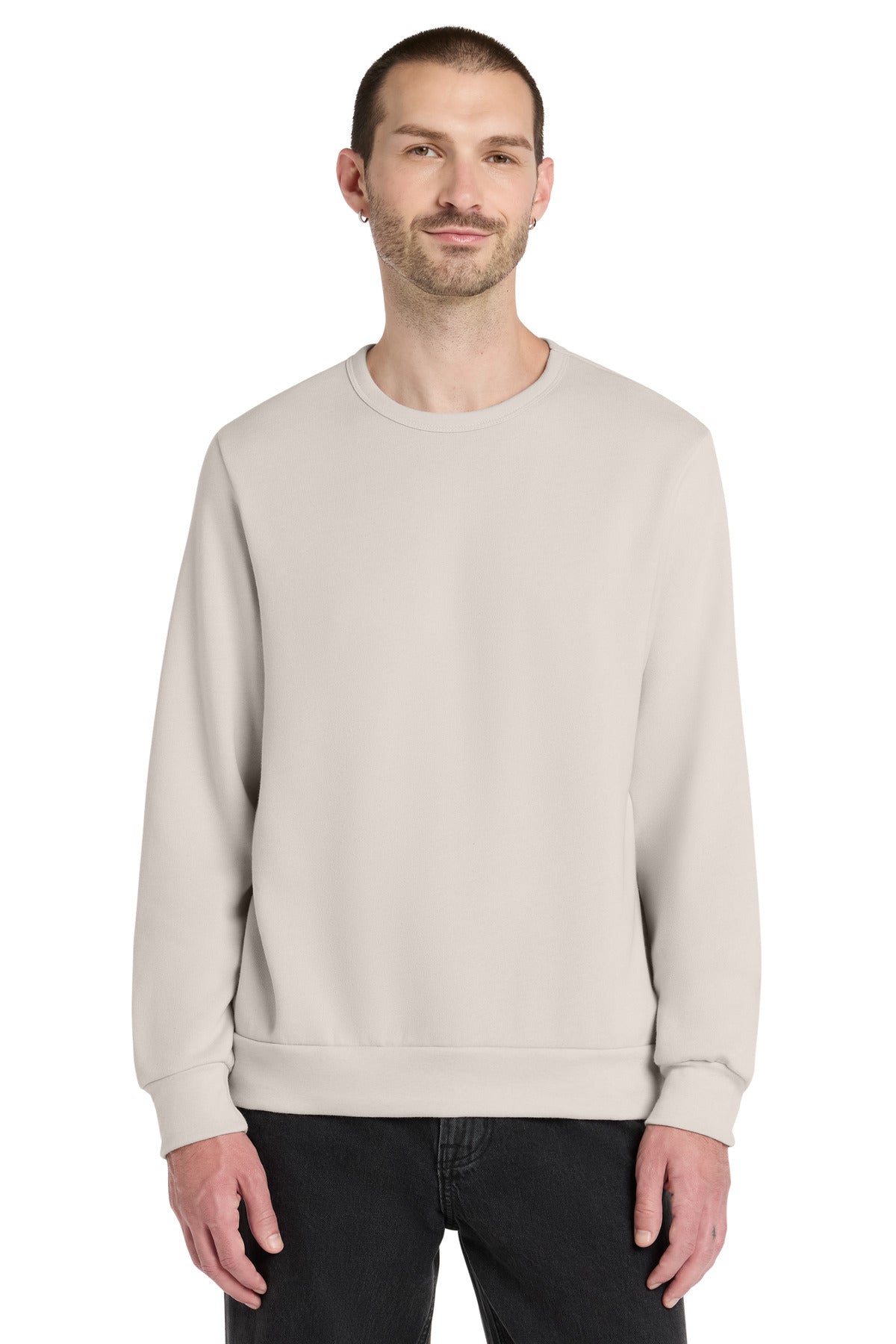 Custom logo BELLA+CANVAS® Unisex Sponge Fleece Classic Crewneck Sweatshirt BC3911 in Heather Dust