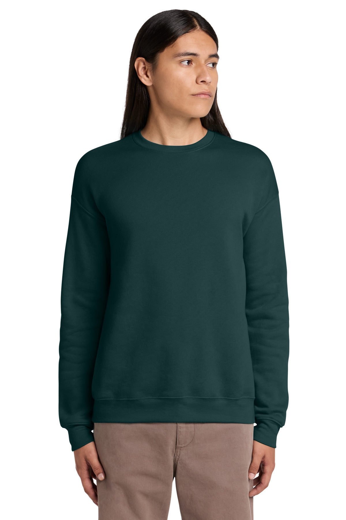 Custom logo BELLA+CANVAS ® Unisex Sponge Fleece Drop Shoulder Sweatshirt. BC3945 in Atlantic