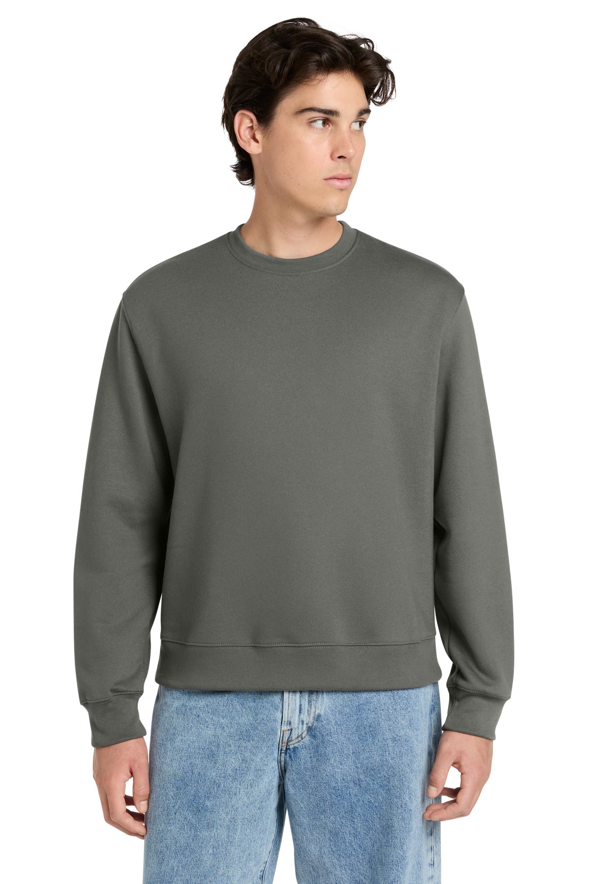 Custom logo BELLA+CANVAS® Unisex 10-Ounce Heavyweight Crewneck Sweatshirt BC4711 in Asphalt