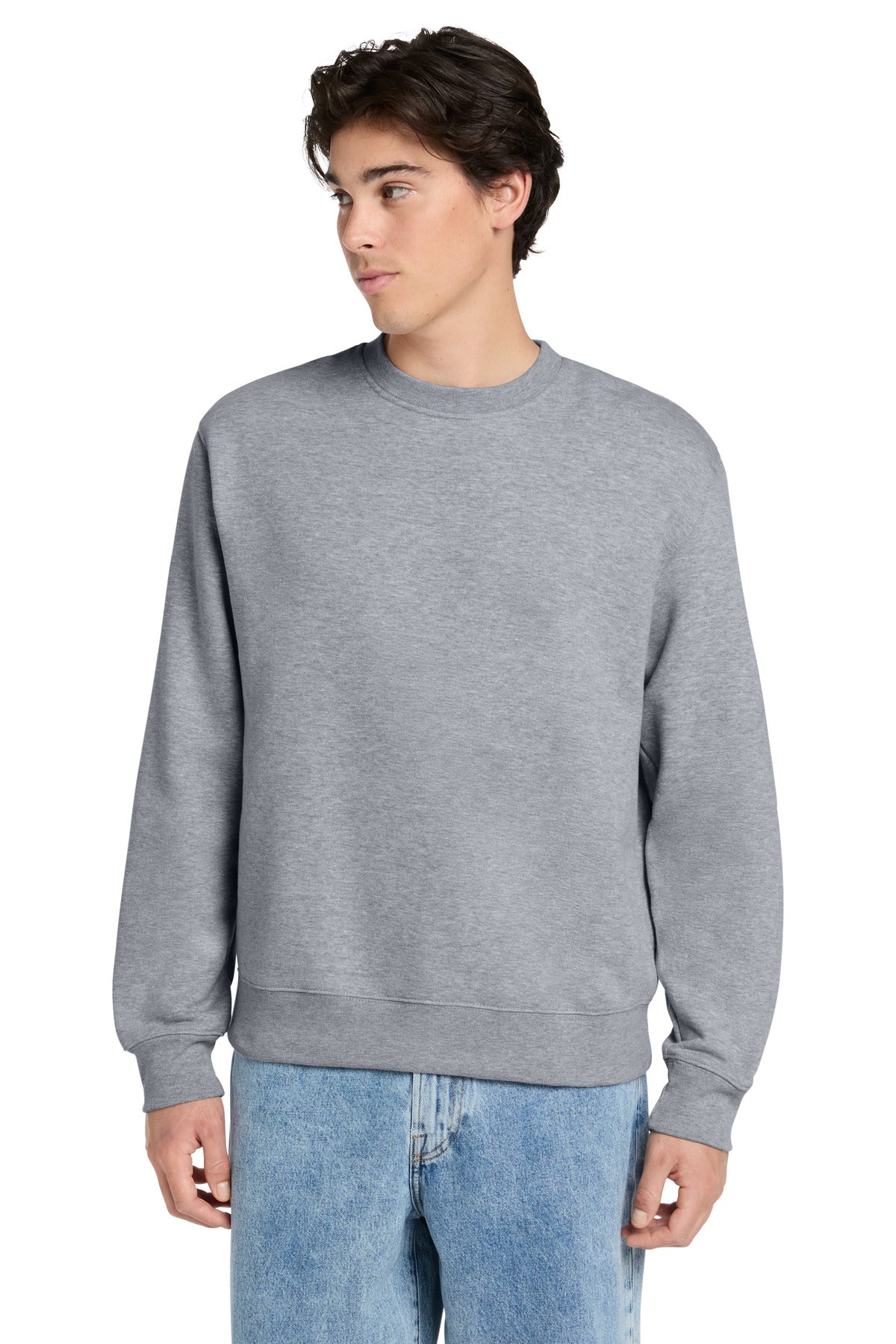 Custom logo BELLA+CANVAS® Unisex 10-Ounce Heavyweight Crewneck Sweatshirt BC4711 in Athletic Heather