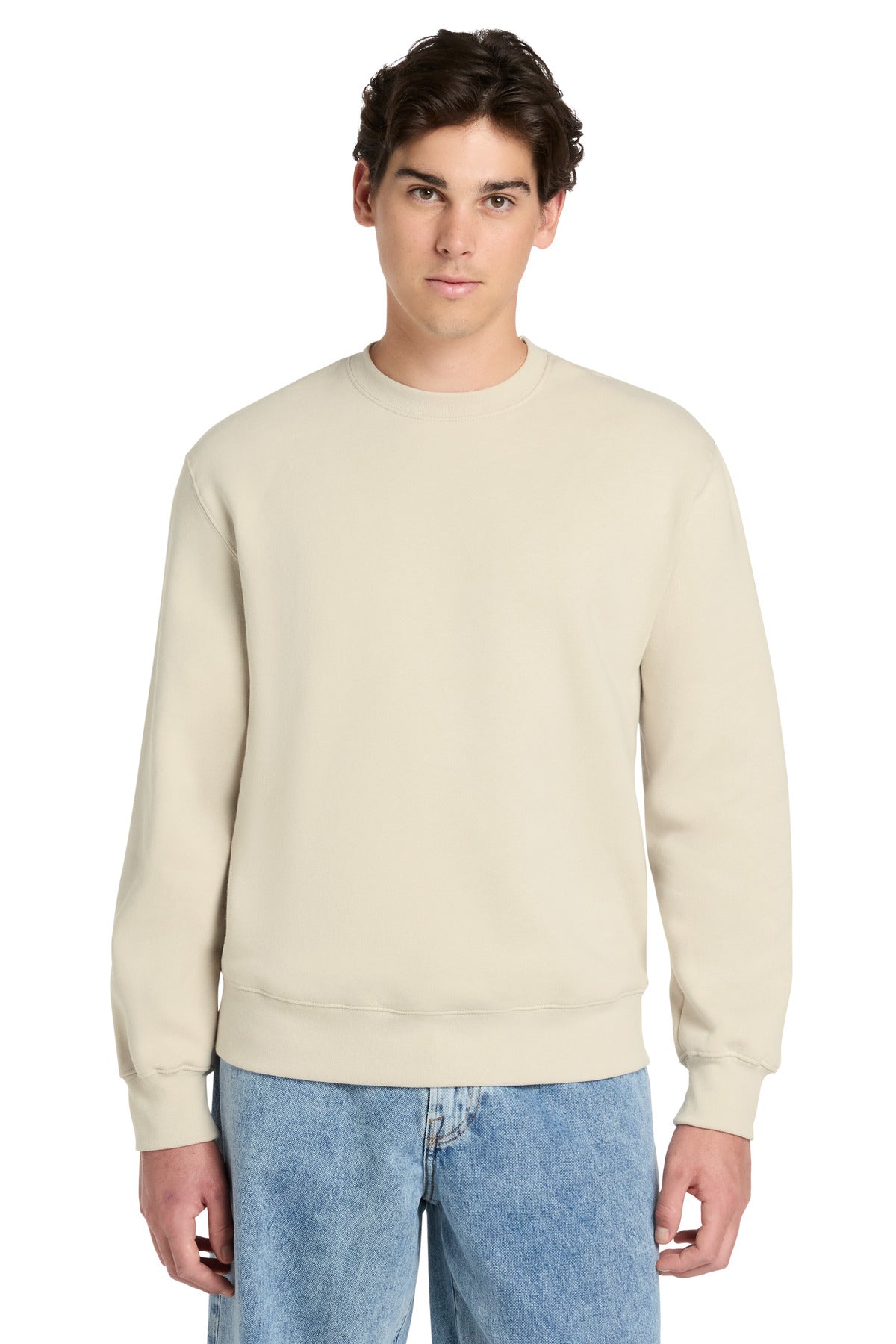 Custom logo BELLA+CANVAS® Unisex 10-Ounce Heavyweight Crewneck Sweatshirt BC4711 in Dust