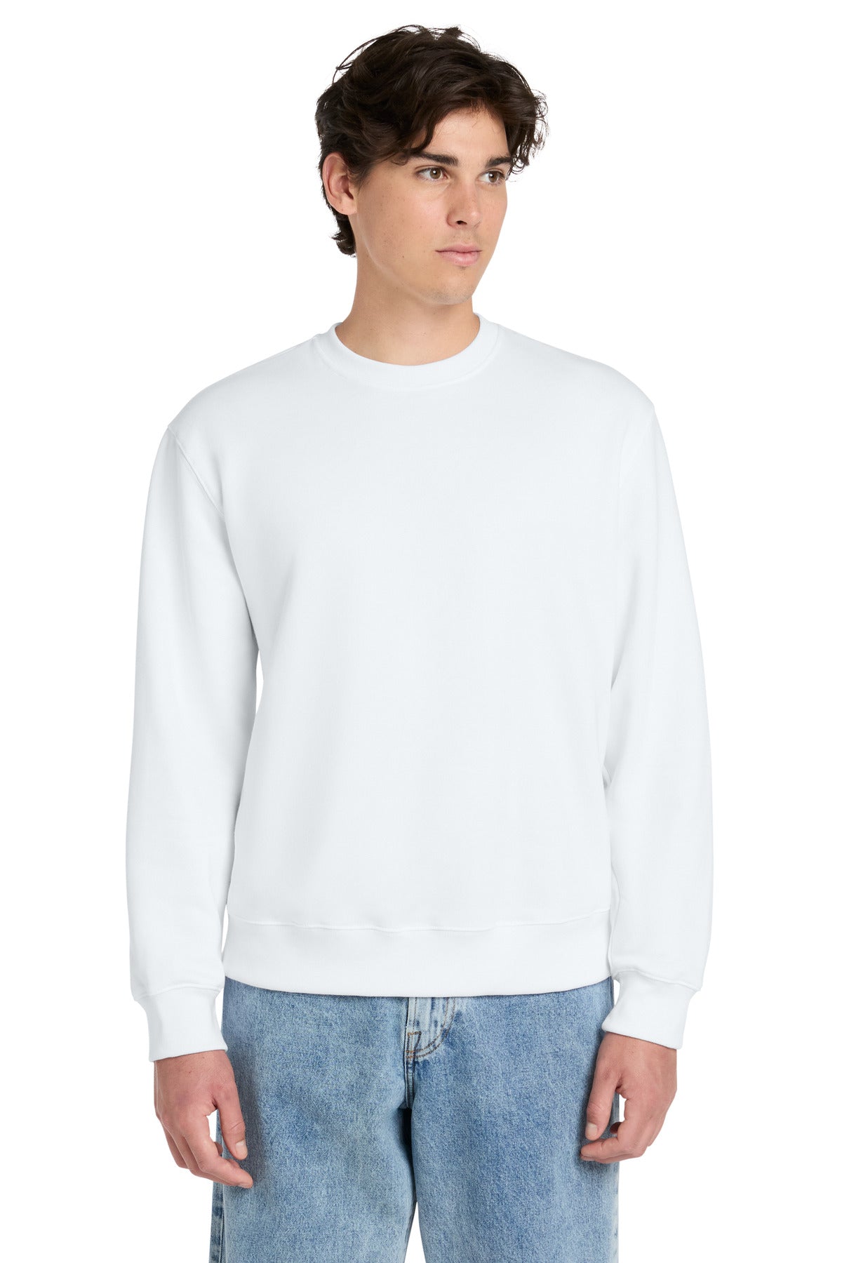 Custom logo BELLA+CANVAS® Unisex 10-Ounce Heavyweight Crewneck Sweatshirt BC4711 in White