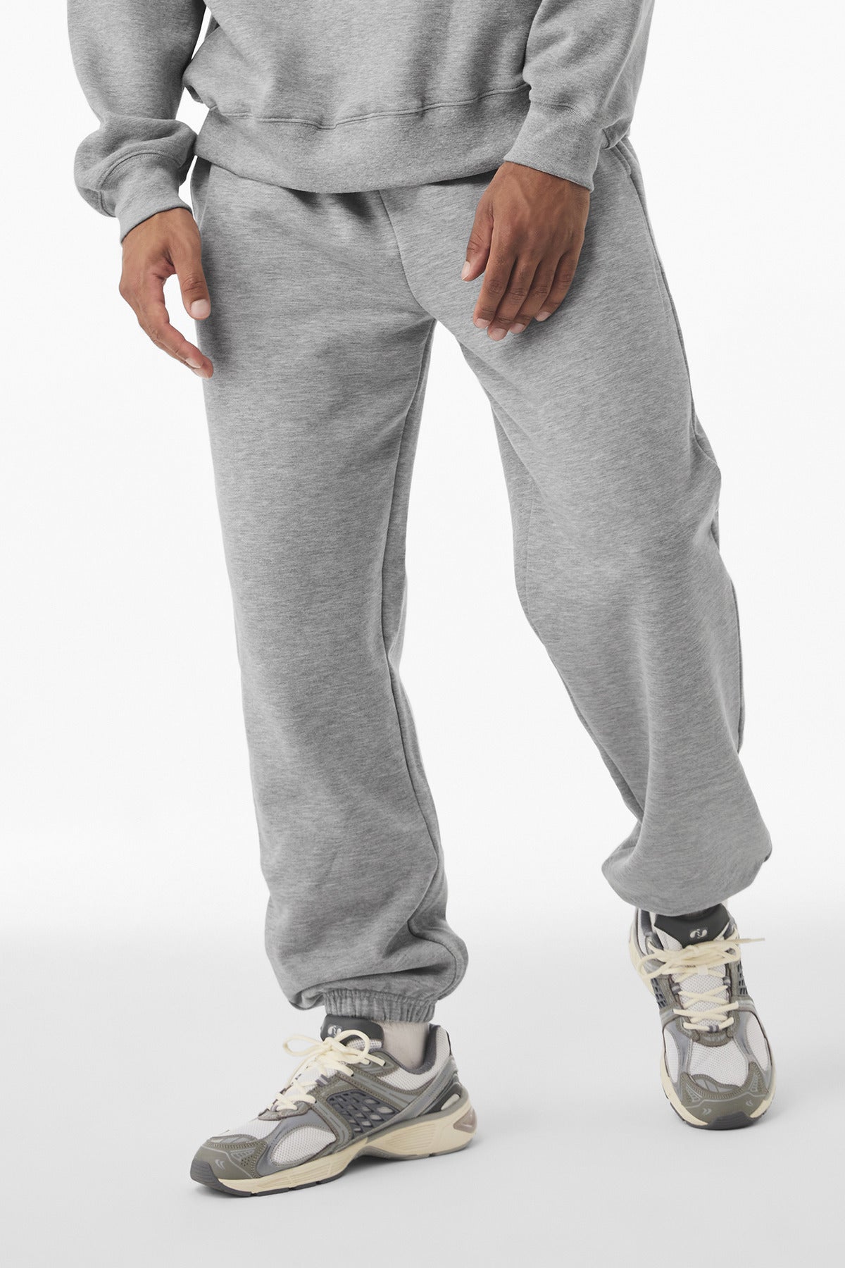 Custom logo BELLA+CANVAS® Unisex 10-Ounce Heavyweight Sweatpant BC4737 in Athletic Heather