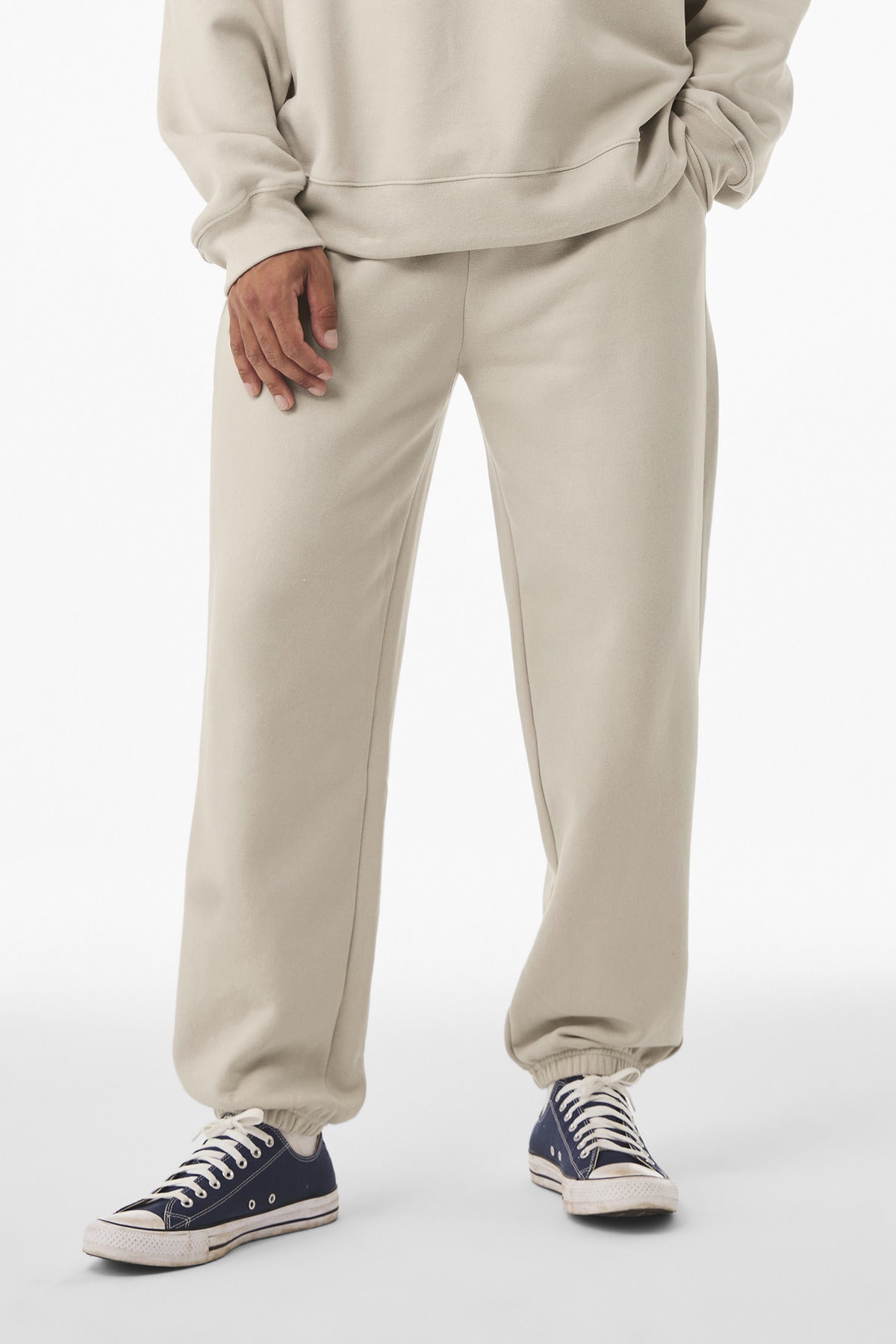 Custom logo BELLA+CANVAS® Unisex 10-Ounce Heavyweight Sweatpant BC4737 in Dust