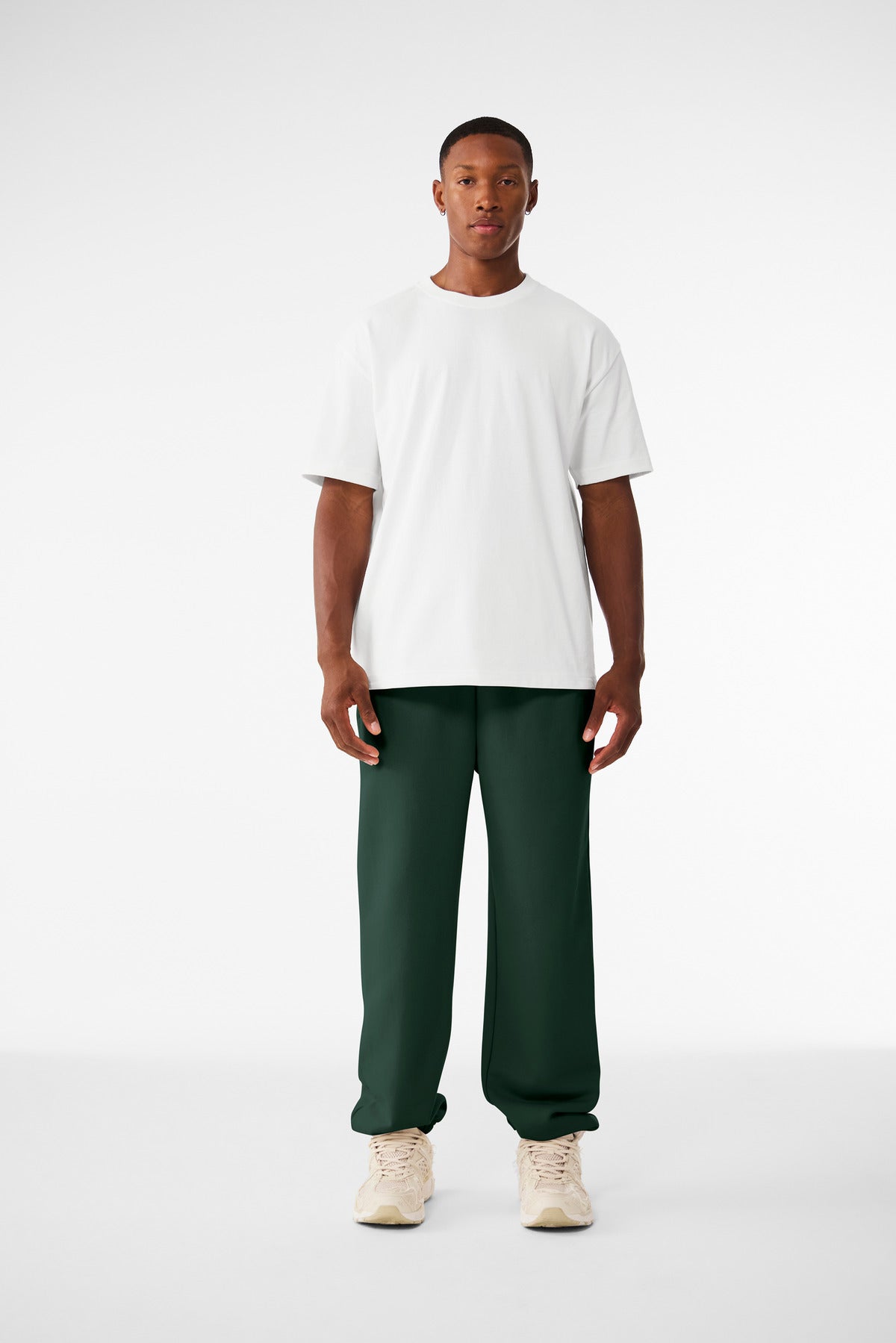 Custom logo BELLA+CANVAS® Unisex 10-Ounce Heavyweight Sweatpant BC4737 in Forest