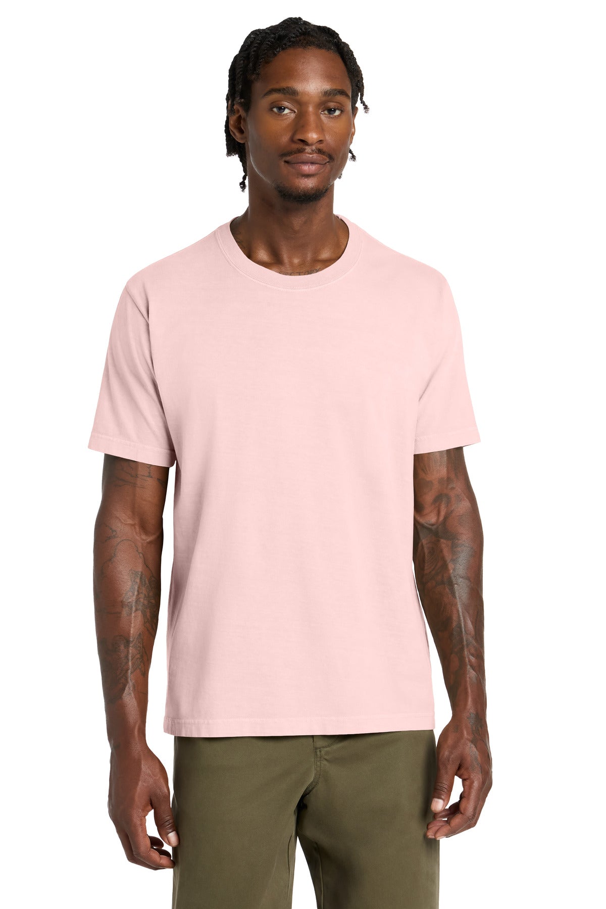 Custom logo BELLA+CANVAS® Unisex Heavyweight Garment-Dyed Tee BC4810GD in Pink
