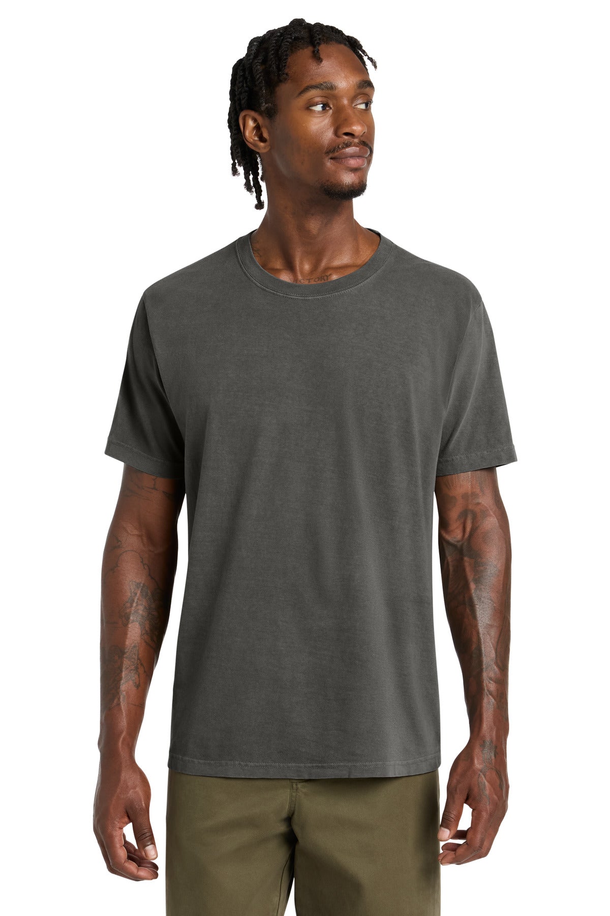 Custom logo BELLA+CANVAS® Unisex Heavyweight Garment-Dyed Tee BC4810GD in Washed Charcoal