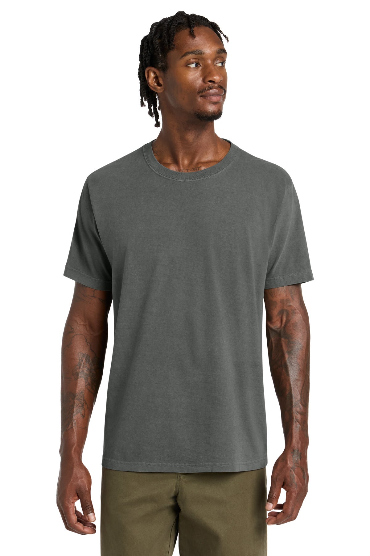 Custom logo BELLA+CANVAS® Unisex Heavyweight Garment-Dyed Tee BC4810GD in Washed Grey