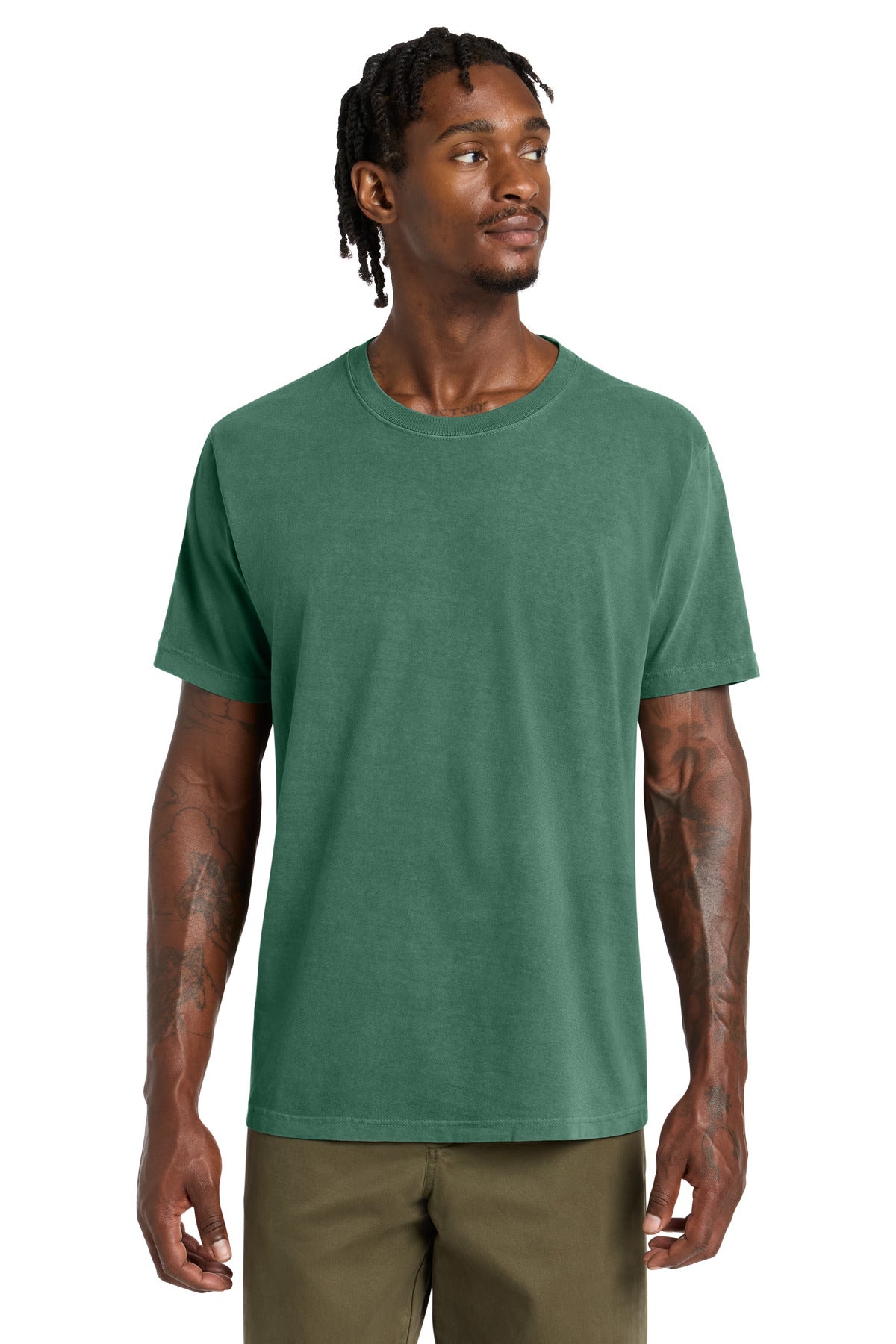 Custom logo BELLA+CANVAS® Unisex Heavyweight Garment-Dyed Tee BC4810GD in Washed Pine
