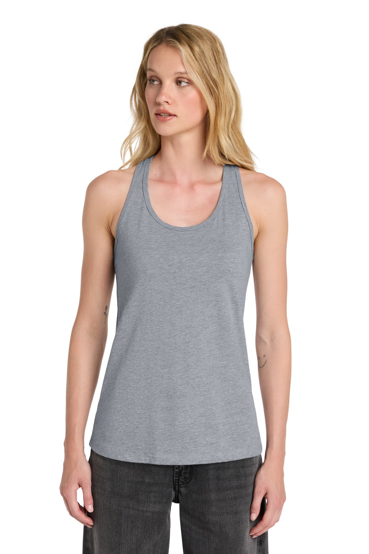 Custom logo BELLA+CANVAS ® Women's Jersey Racerback Tank. BC6008 in Athletic Heather