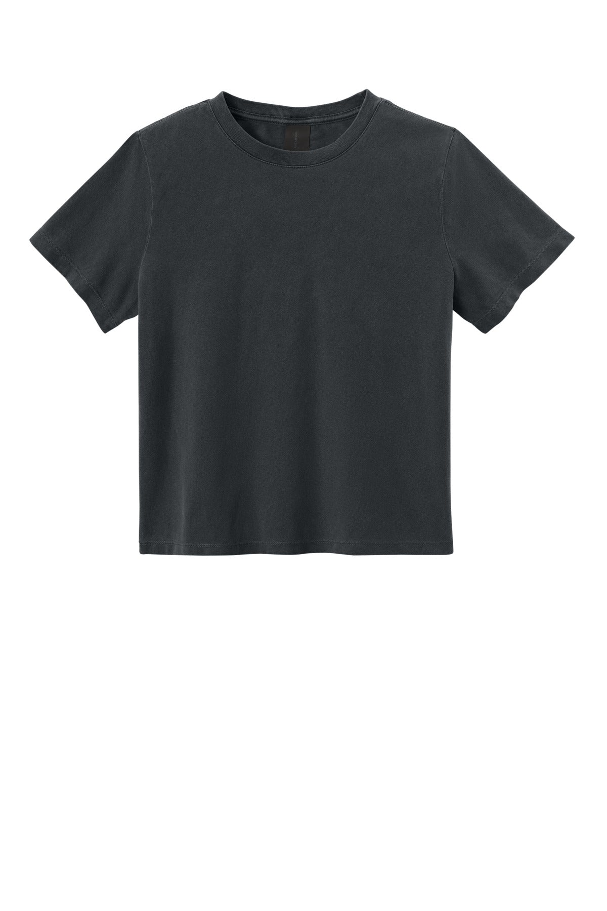 Custom logo BELLA+CANVAS® Women's Heavyweight Garment-Dyed Tee BC6110GD in Washed Black