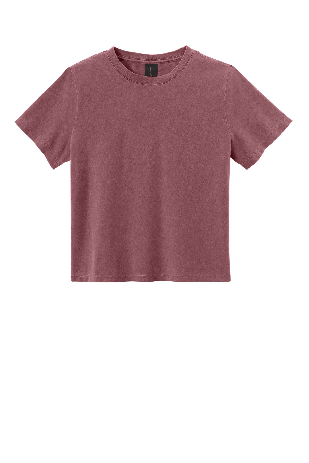 Custom logo BELLA+CANVAS® Women's Heavyweight Garment-Dyed Tee BC6110GD in Washed Maroon