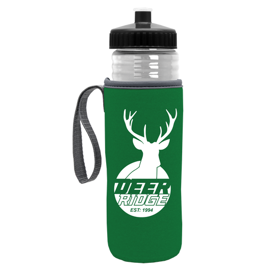 Lifeguard Bottle with Push-Pull Lid and Insulated Caddy - 24 oz.