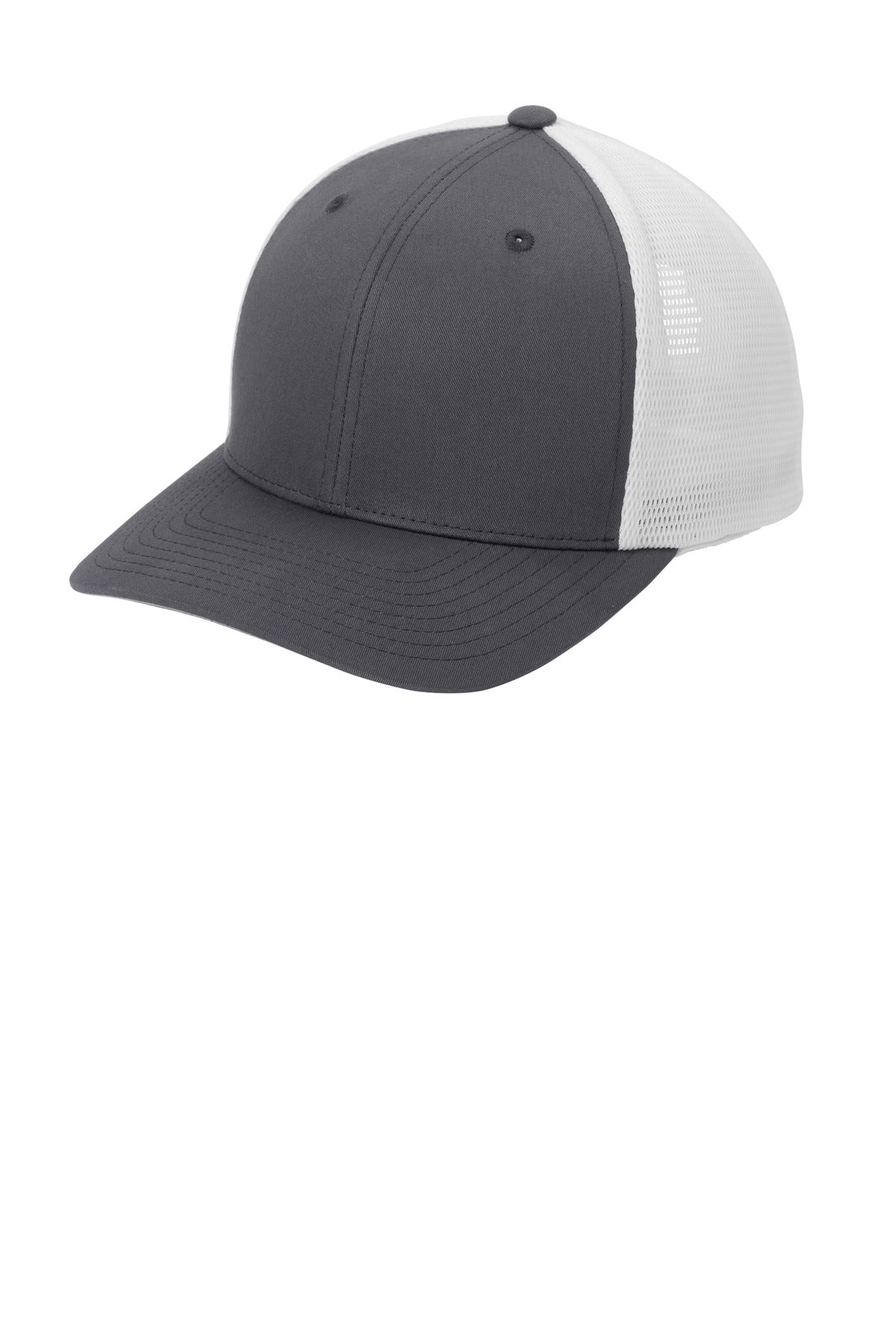 Custom logo Port Authority® Flexfit 110® Mesh Cap C110 in Graphite/ White