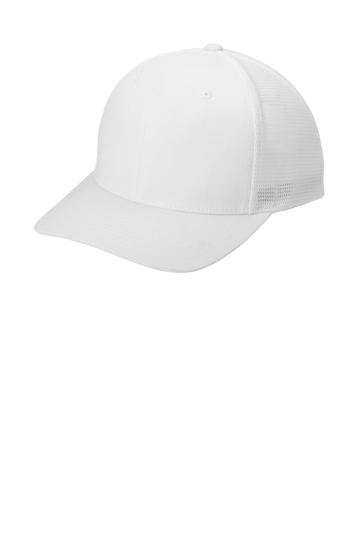 Custom logo Port Authority® Flexfit 110® Mesh Cap C110 in White/ White