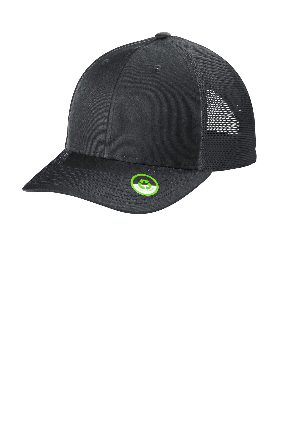 Custom logo Port Authority® Eco Snapback Trucker Cap C402ECO in Grey Steel