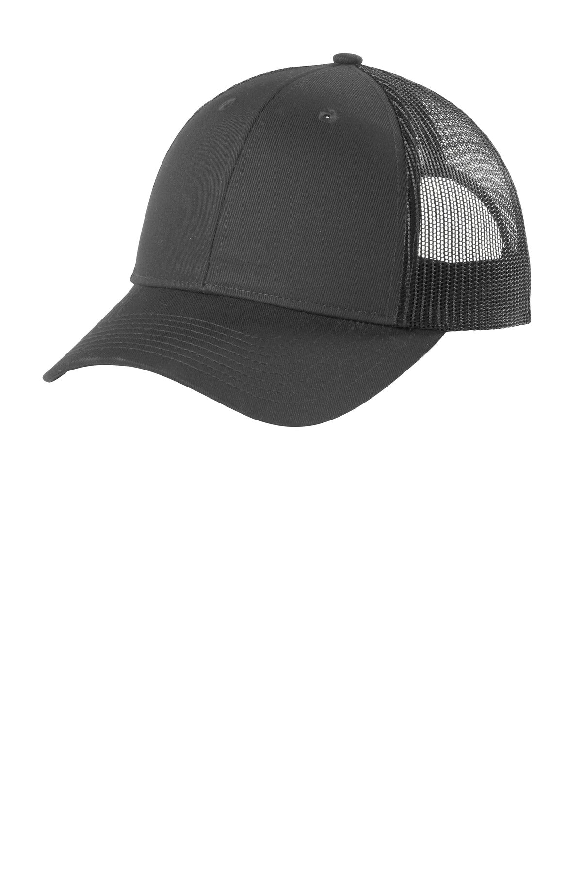 Custom logo Port Authority ® Low-Profile Snapback Trucker Cap C402LP in Grey Steel