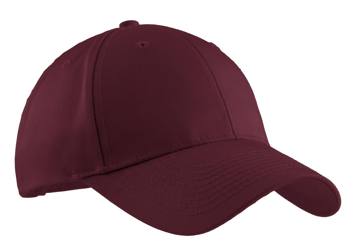 Custom logo Port Authority® Easy Care Cap. C608 in Burgundy