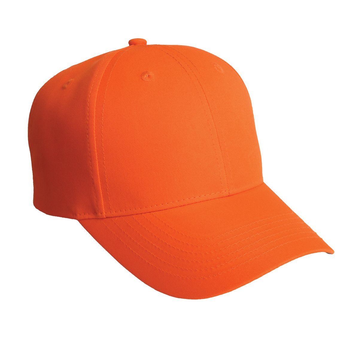 Custom logo Port Authority® Solid Enhanced Visibility Cap. C806 in Safety Orange