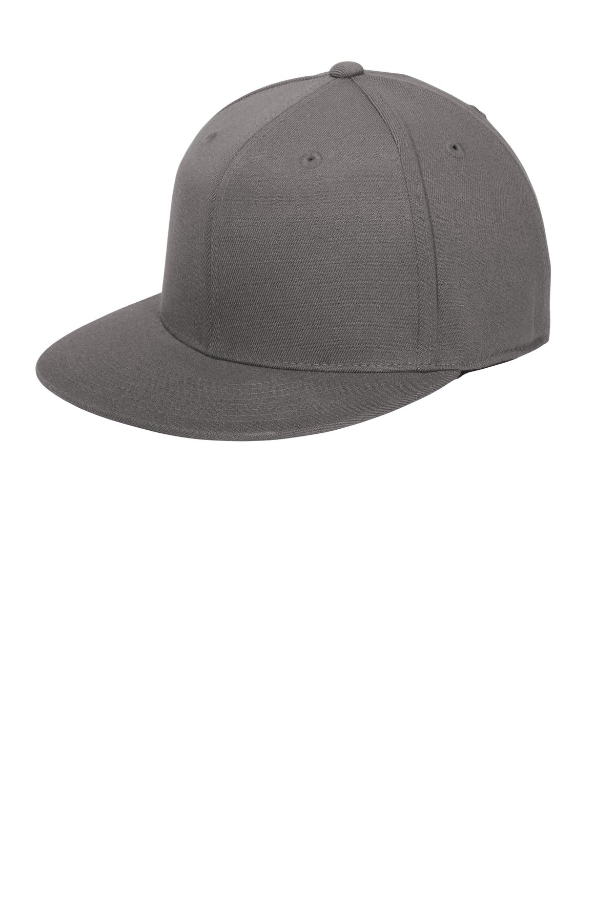 Custom logo Port Authority® Flexfit 210® Flat Bill Cap. C808 in Grey