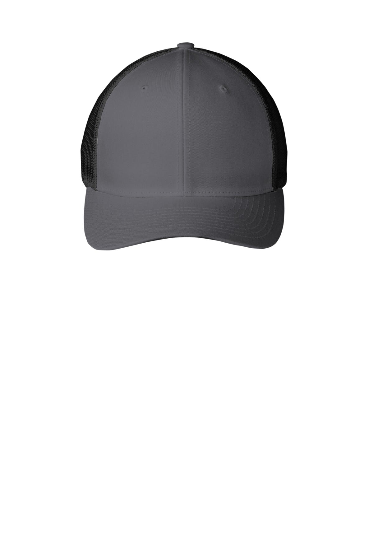 Custom logo Port Authority® Flexfit® Mesh Back Cap. C812 in Graphite/ Black