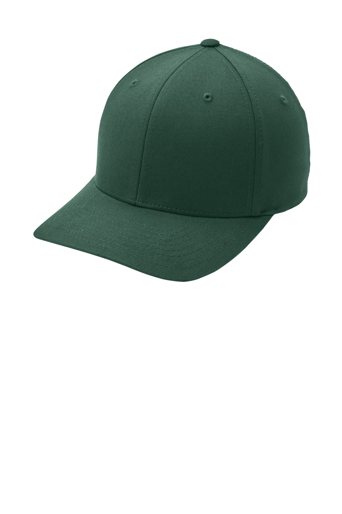 Custom logo Port Authority® Flexfit® Cotton Twill Cap. C813 in Forest Green