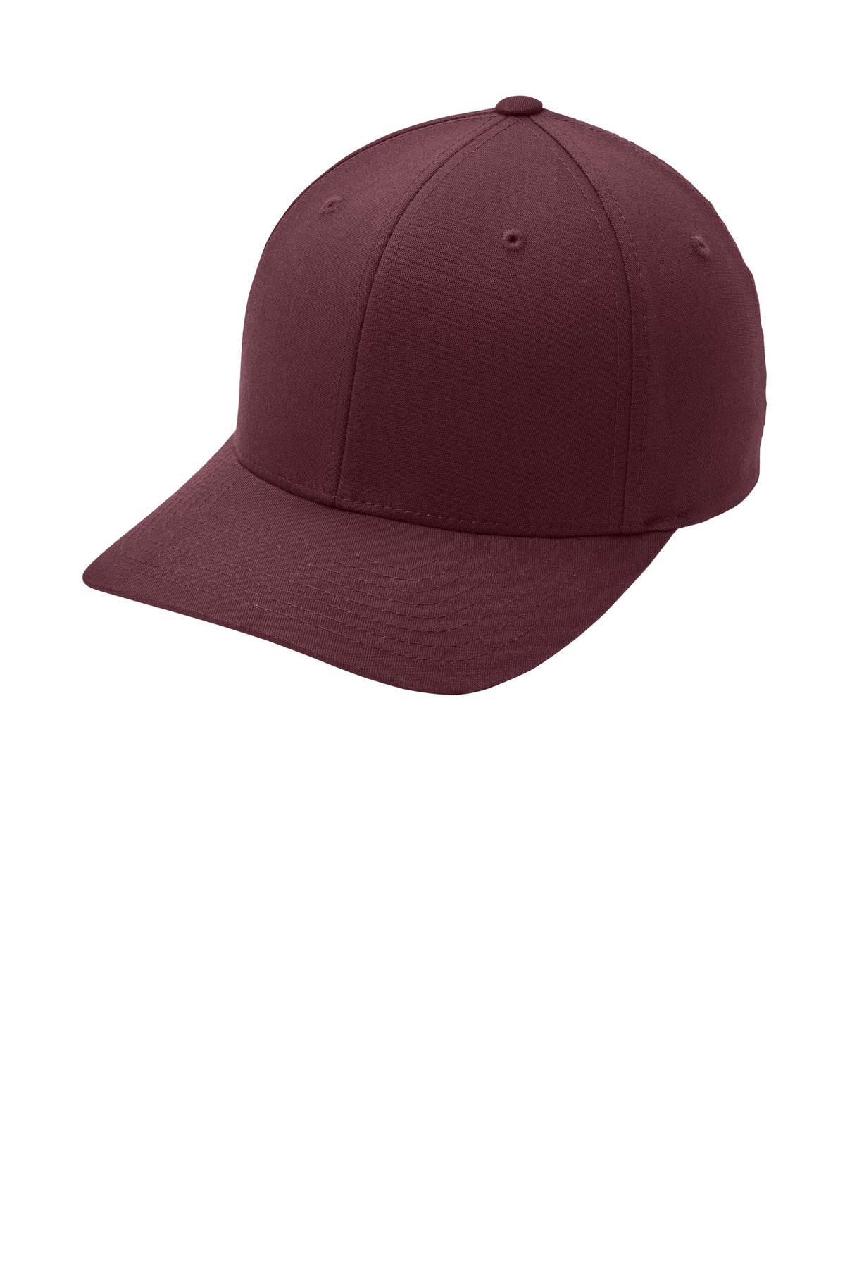 Custom logo Port Authority® Flexfit® Cotton Twill Cap. C813 in Maroon