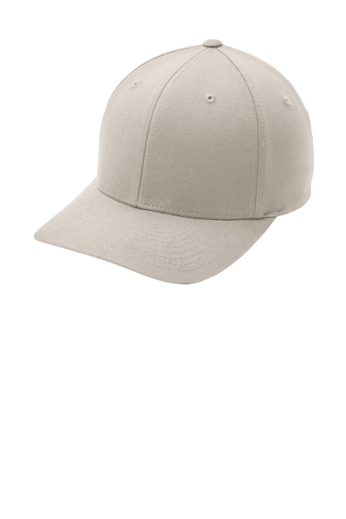 Custom logo Port Authority® Flexfit® Cotton Twill Cap. C813 in Stone