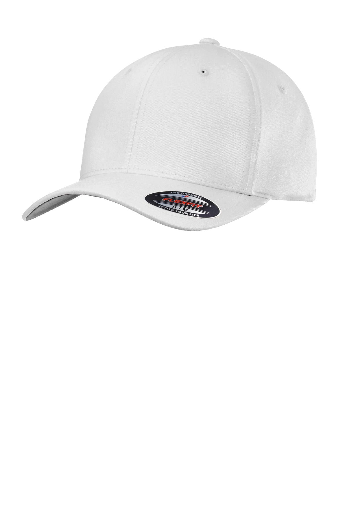 Custom logo Port Authority® Flexfit® Cotton Twill Cap. C813 in White