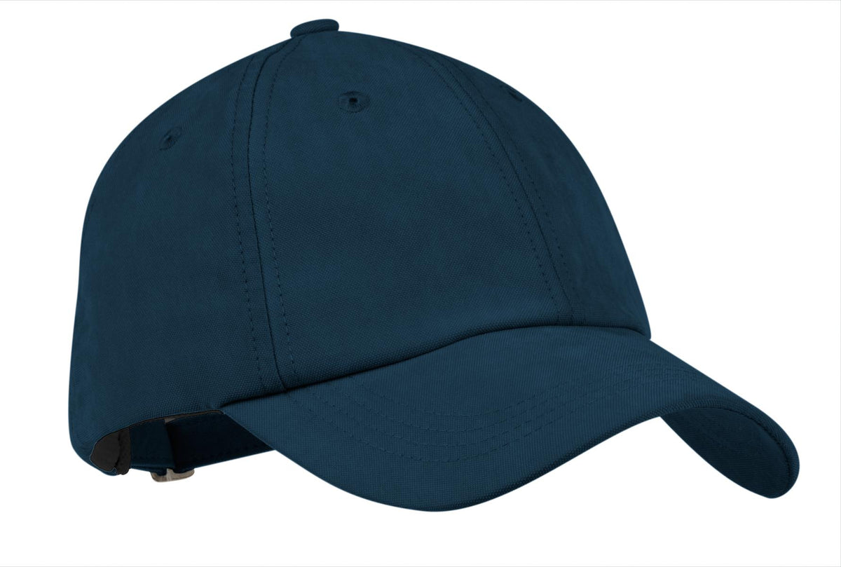 Custom logo Port Authority® Sueded Cap.  C850 in Bright Navy