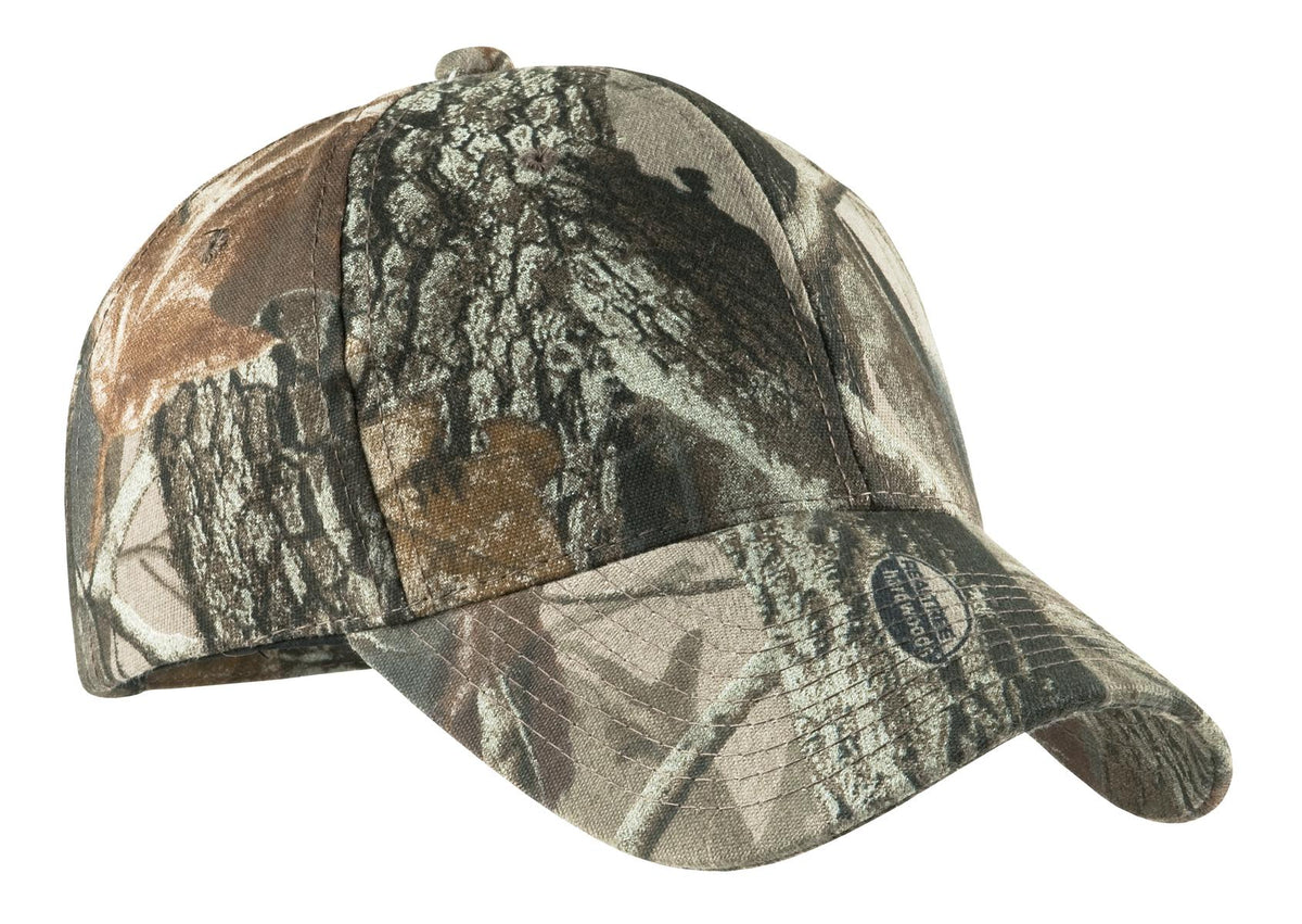 Custom logo Port Authority® Pro Camouflage Series Cap.  C855 in Realtree Hardwoods