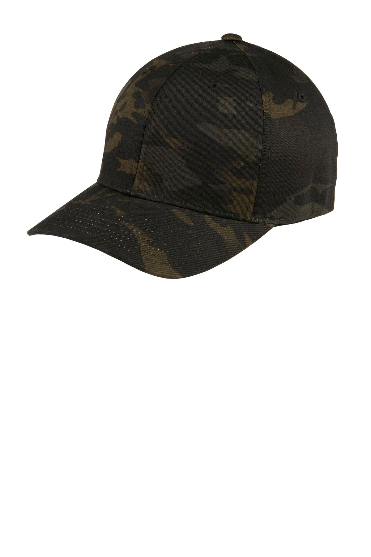 Custom logo Port Authority® Flexfit® Cap.  C865 in Multicam Black