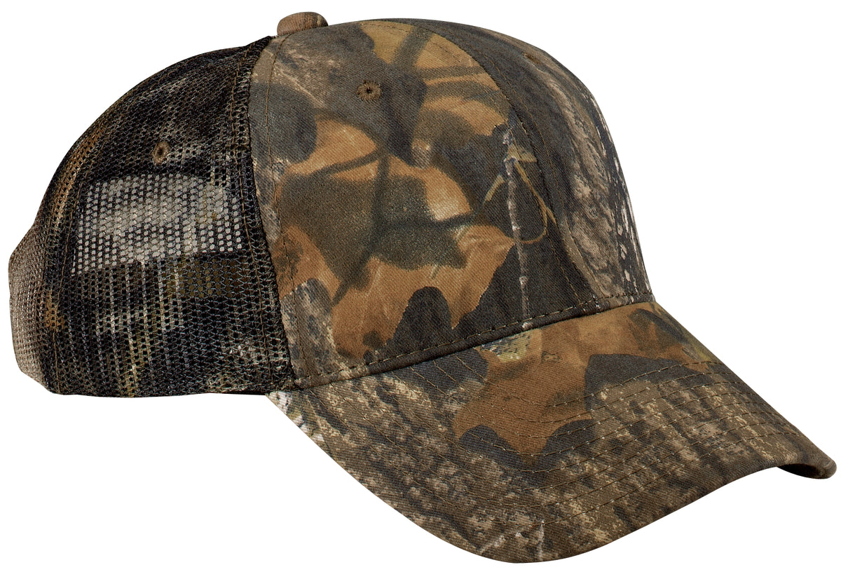 Custom logo Port Authority® Pro Camouflage Series Cap with Mesh Back.  C869 in Mossy Oak New Break-Up