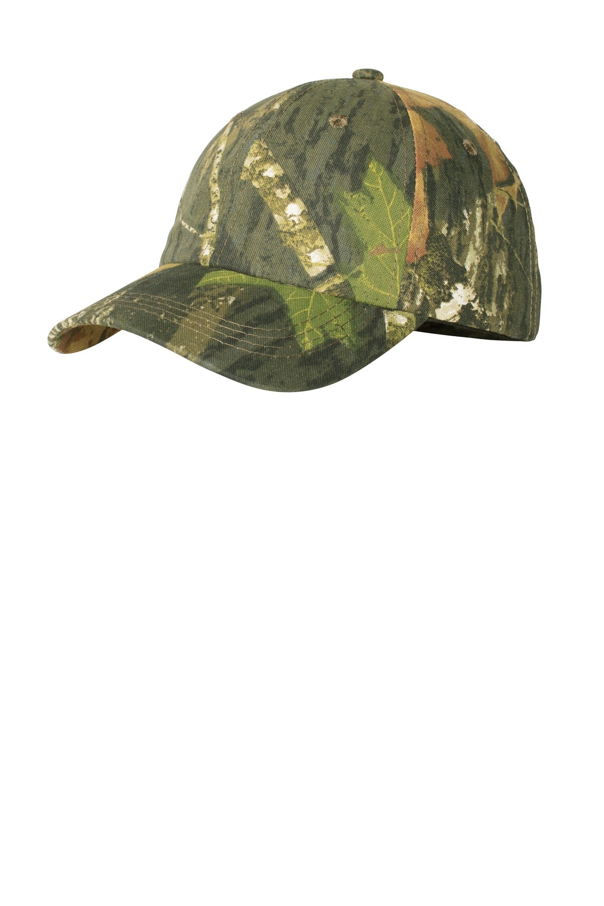Custom logo Port Authority® Pro Camouflage Series Garment-Washed Cap.  C871 in Mossy Oak New Break-Up