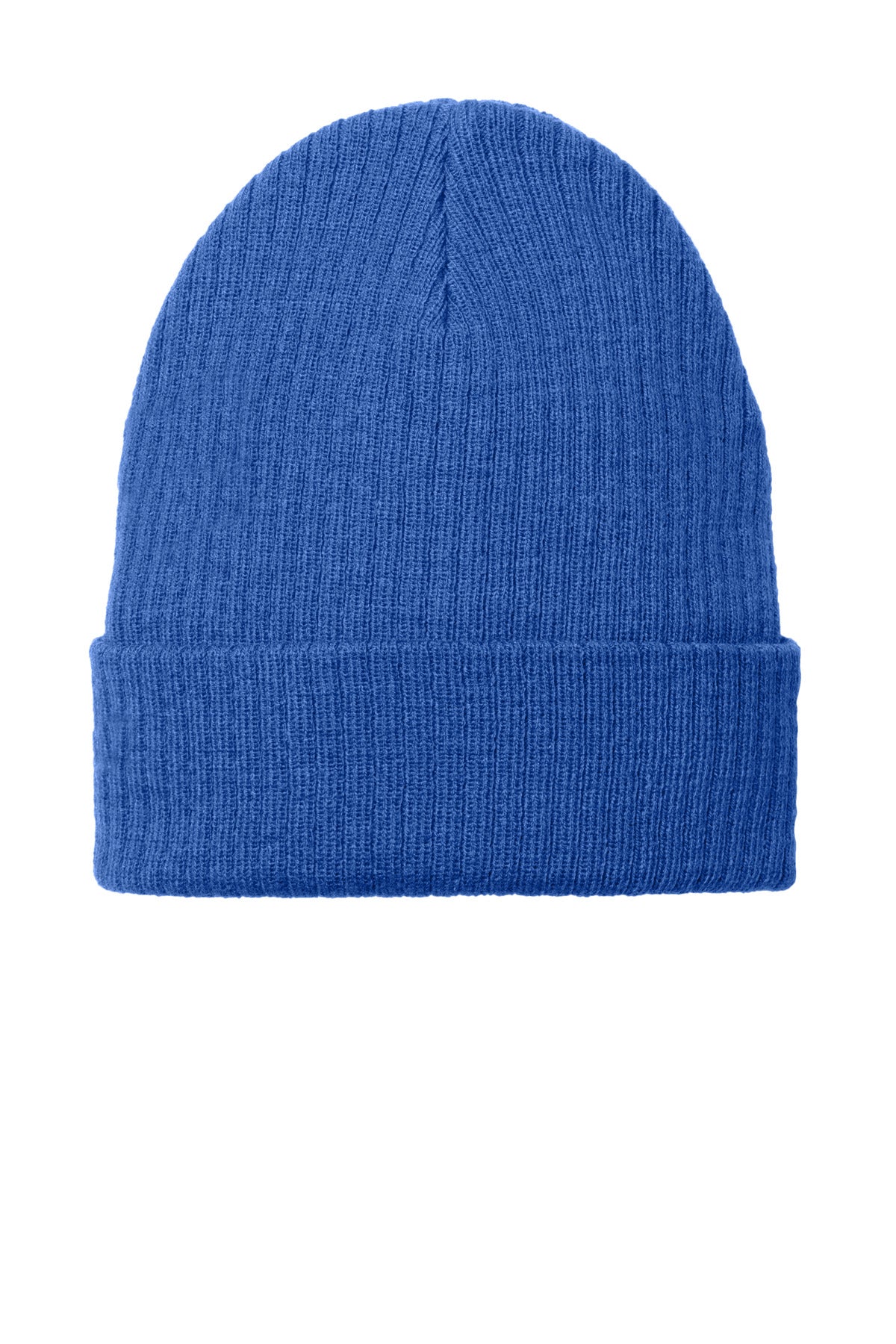 Custom logo Port Authority® C-FREE® Recycled Beanie C880 in True Royal