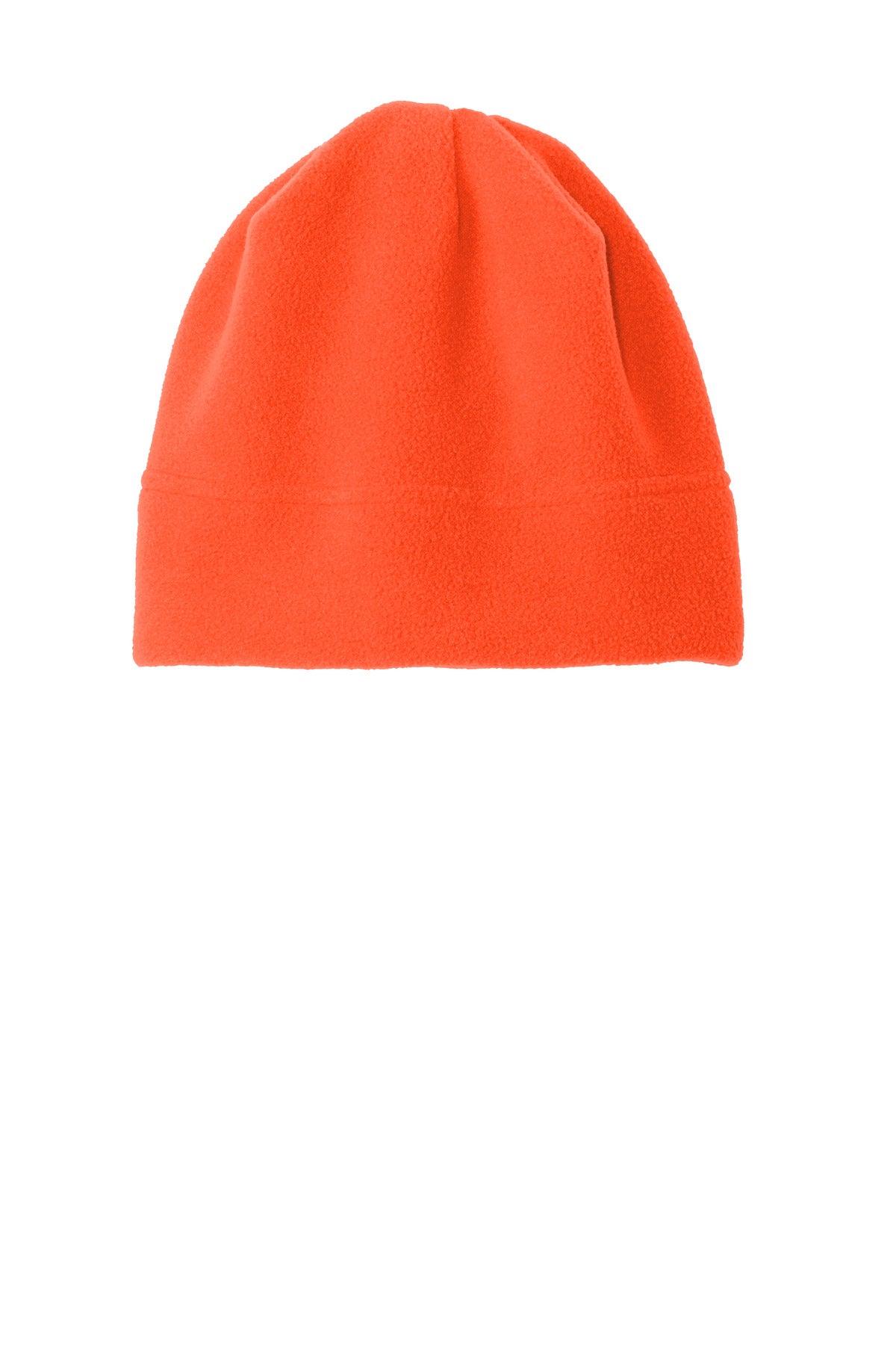 Custom logo Port Authority® R-Tek® Stretch Fleece Beanie.  C900 in Orange