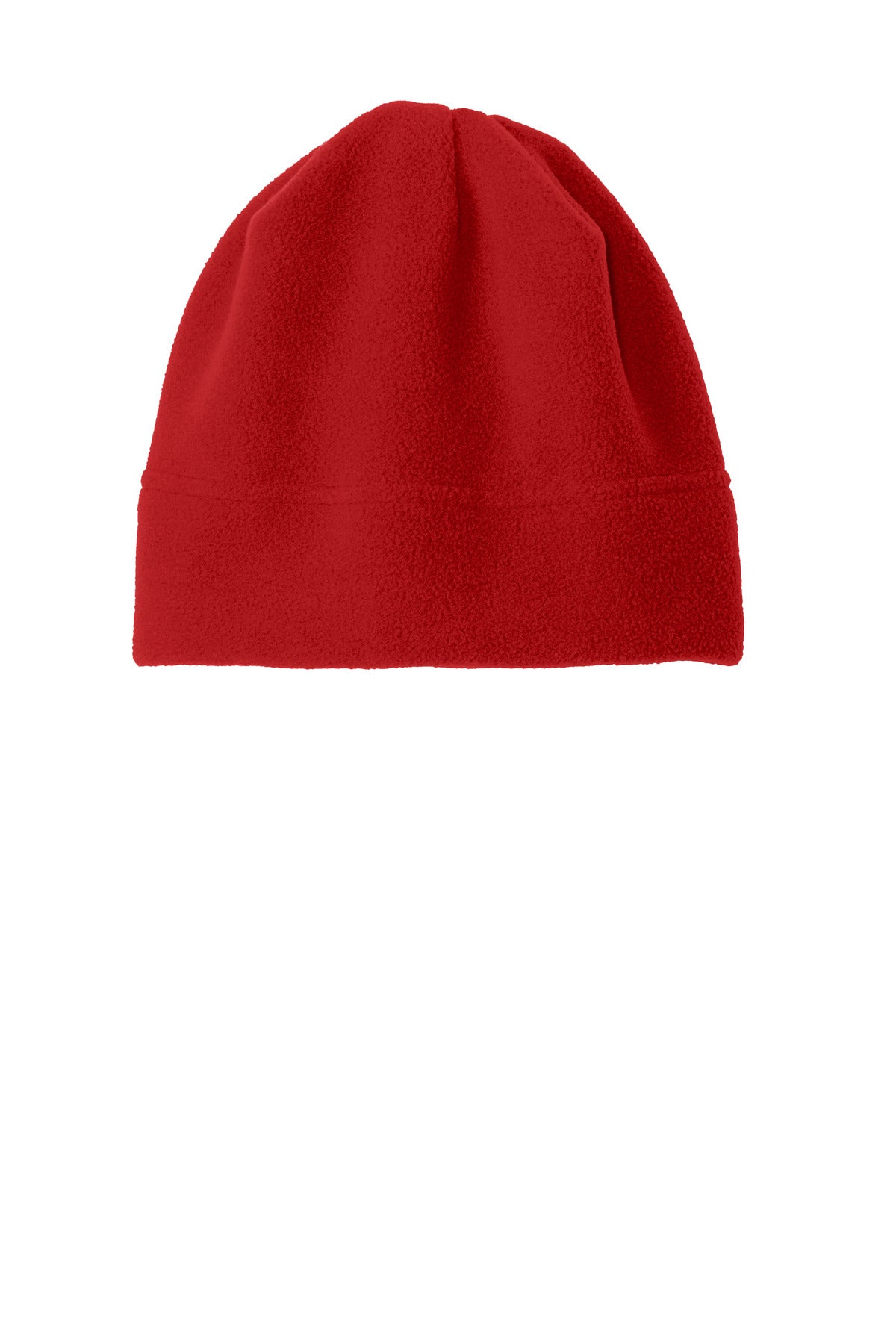 Custom logo Port Authority® R-Tek® Stretch Fleece Beanie.  C900 in Red