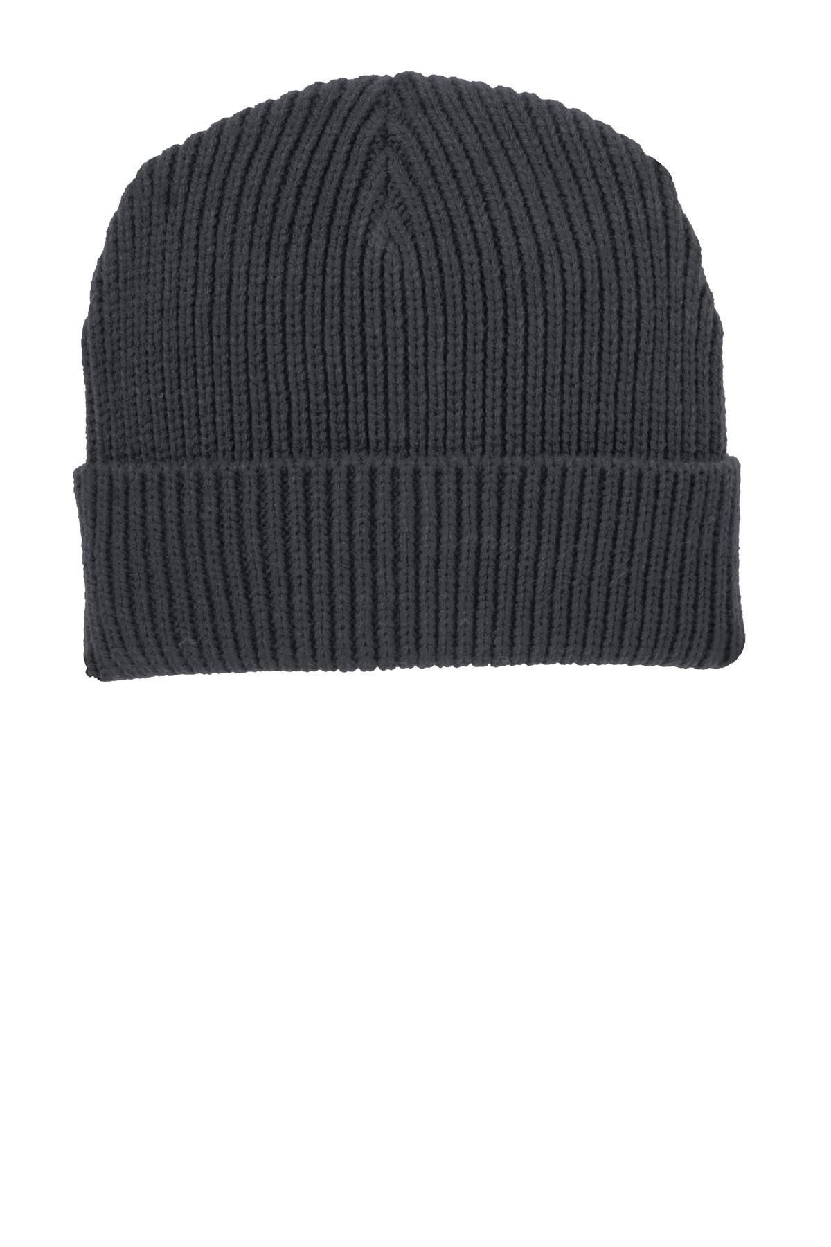 Custom logo Port Authority® Watch Cap. C908 in Graphite