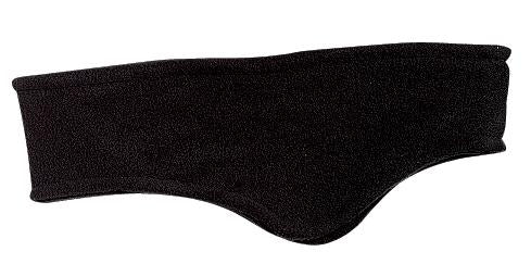 Custom logo Port Authority® R-Tek® Stretch Fleece Headband.  C910 in Black