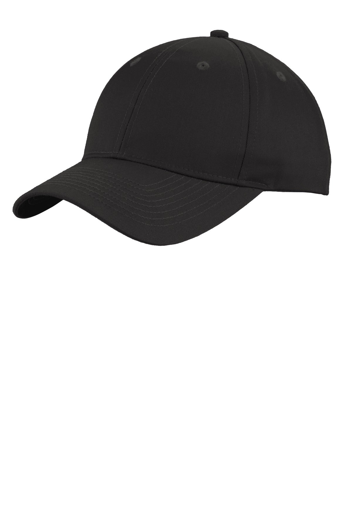 Custom logo Port Authority® Uniforming Twill Cap. C913 in Black