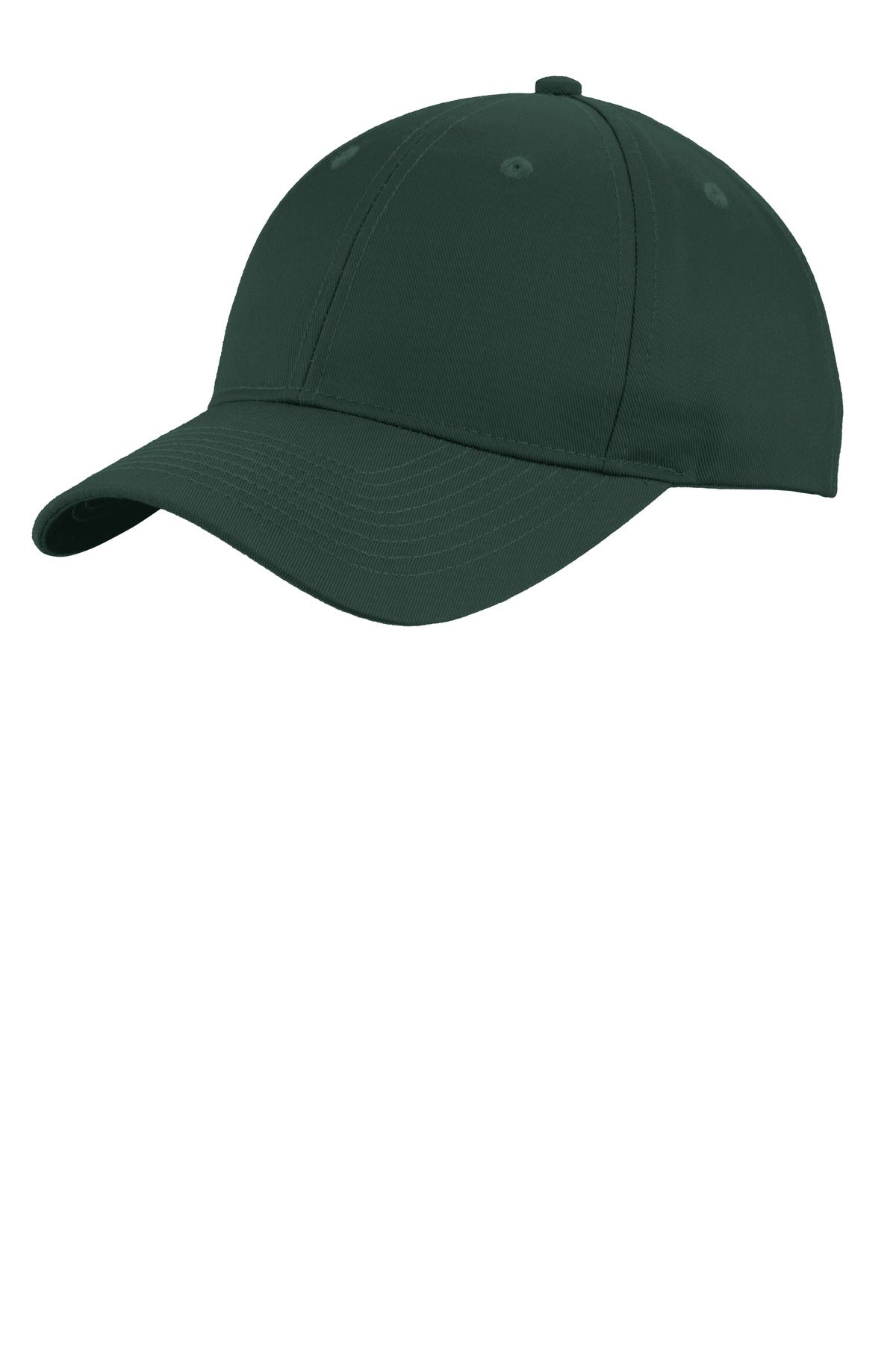 Custom logo Port Authority® Uniforming Twill Cap. C913 in Dark Green