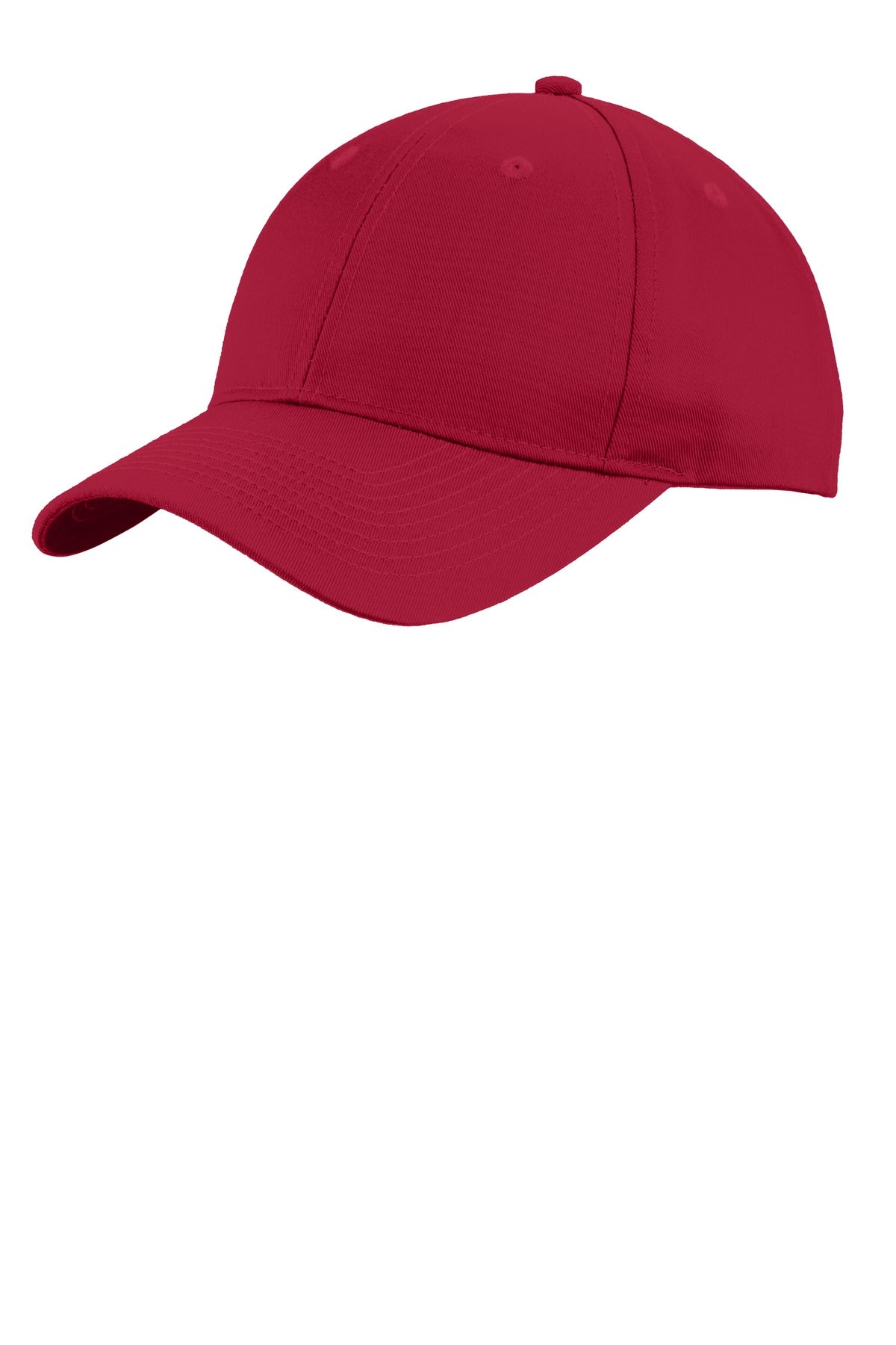 Custom logo Port Authority® Uniforming Twill Cap. C913 in Red