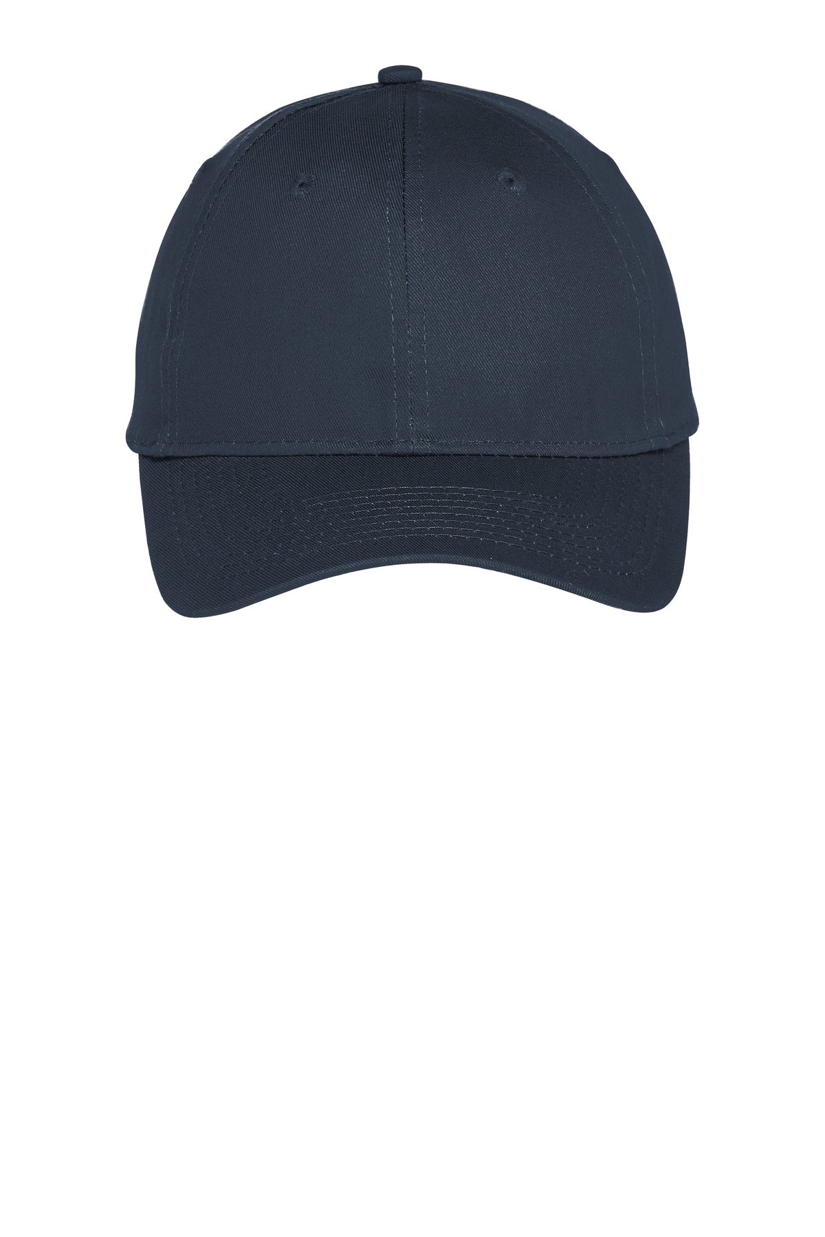 Custom logo Port Authority® Six-Panel Unstructured Twill Cap. C914 in True Navy