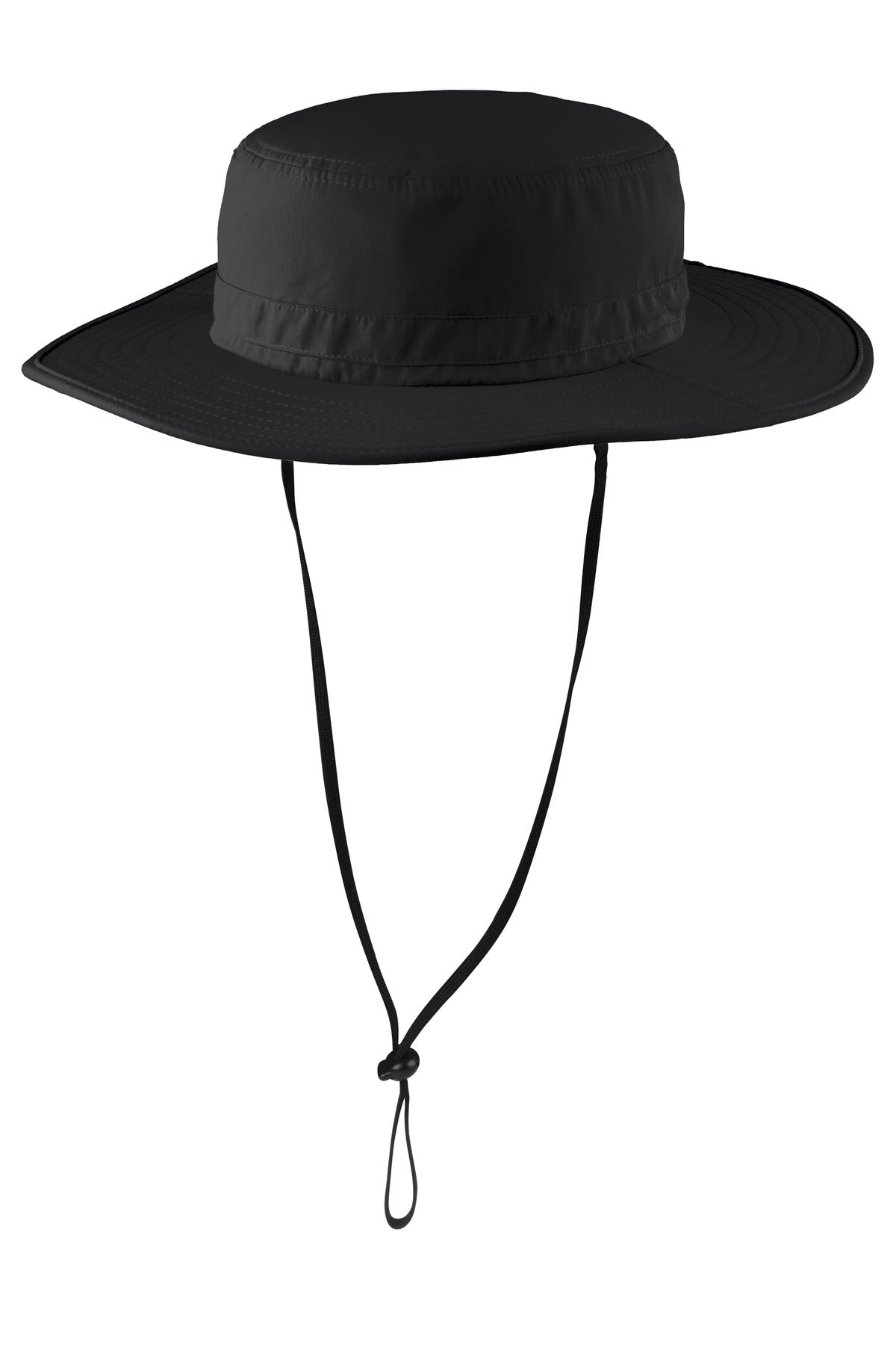 Custom logo Port Authority® Outdoor Wide-Brim Hat. C920 in Black