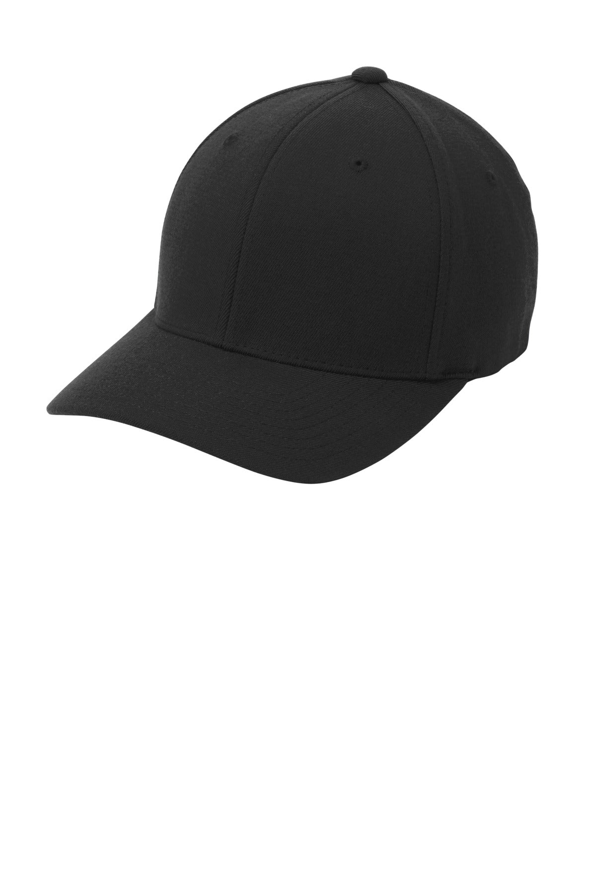 Custom logo Port Authority® Flexfit® Wool Blend Cap. C928 in Black