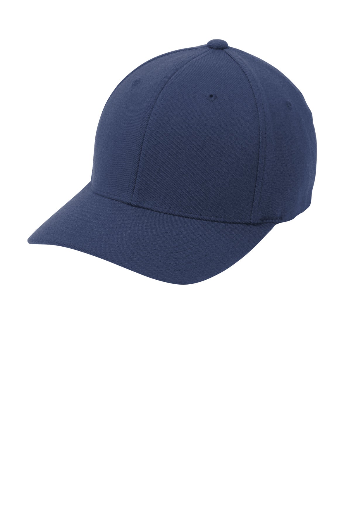 Custom logo Port Authority® Flexfit® Wool Blend Cap. C928 in Navy