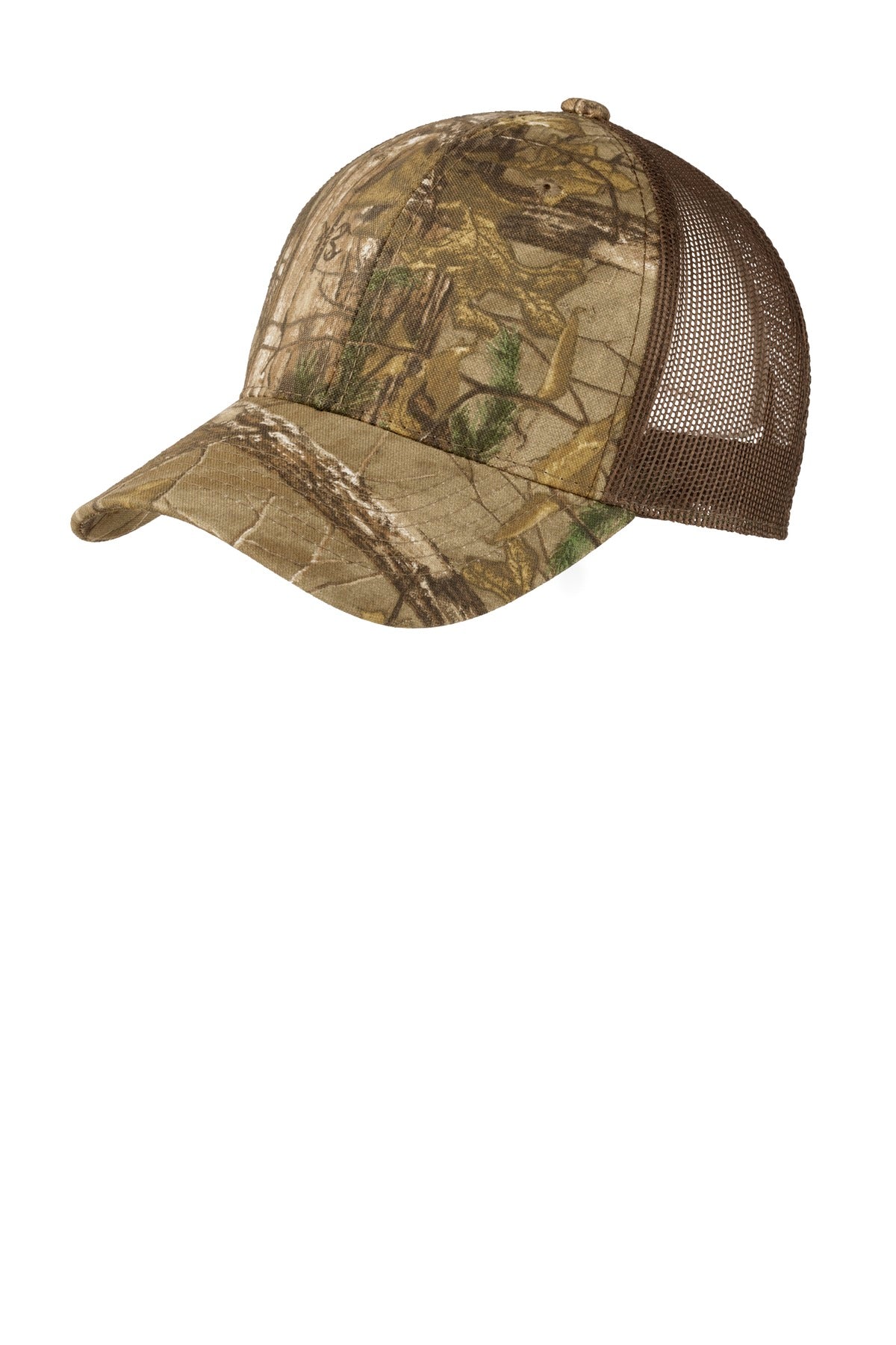 Custom logo Port Authority® Structured Camouflage Mesh Back Cap. C930 in Realtree Xtra/ Brown