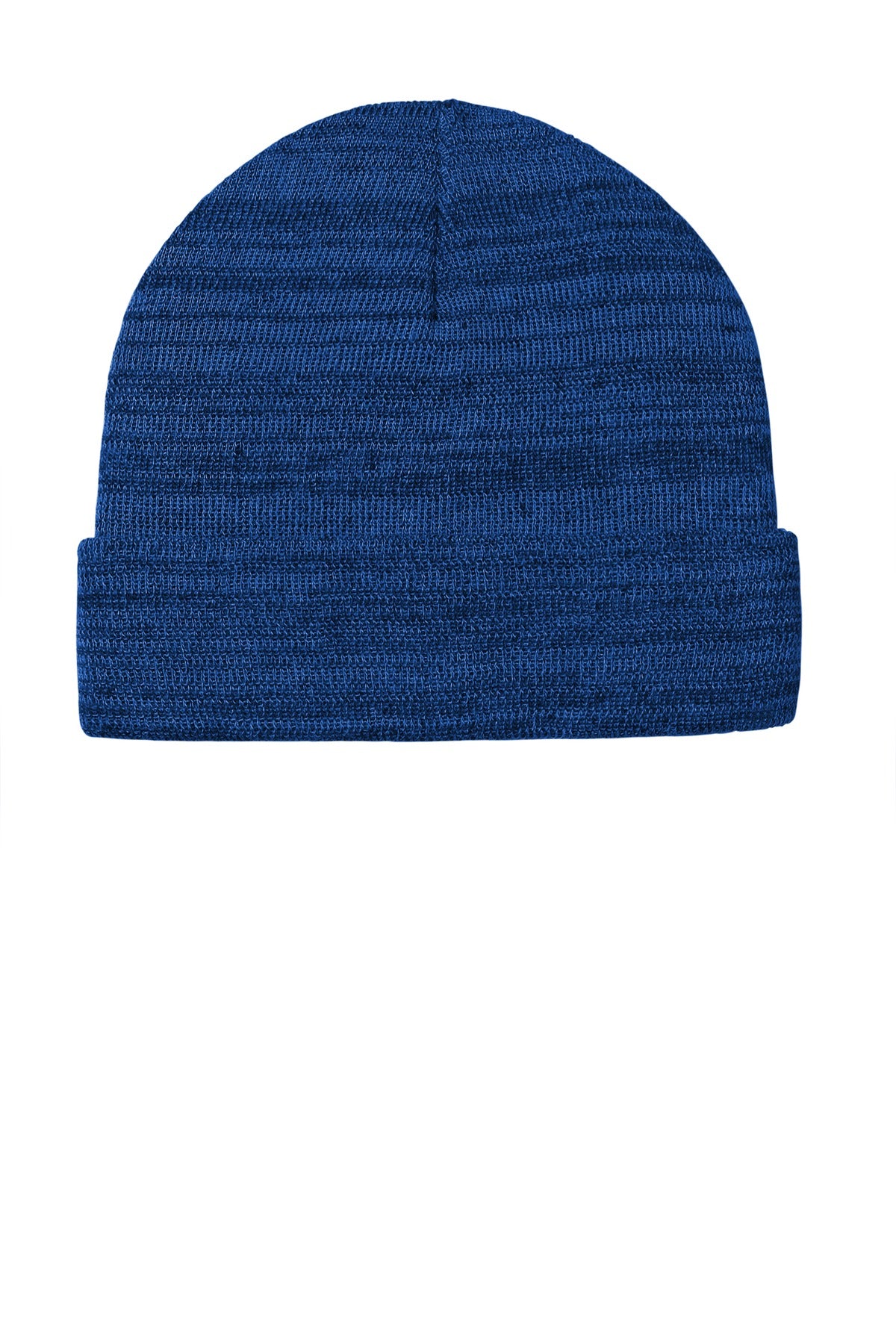 Custom logo Port Authority ® Knit Cuff Beanie C939 in True Royal Heather