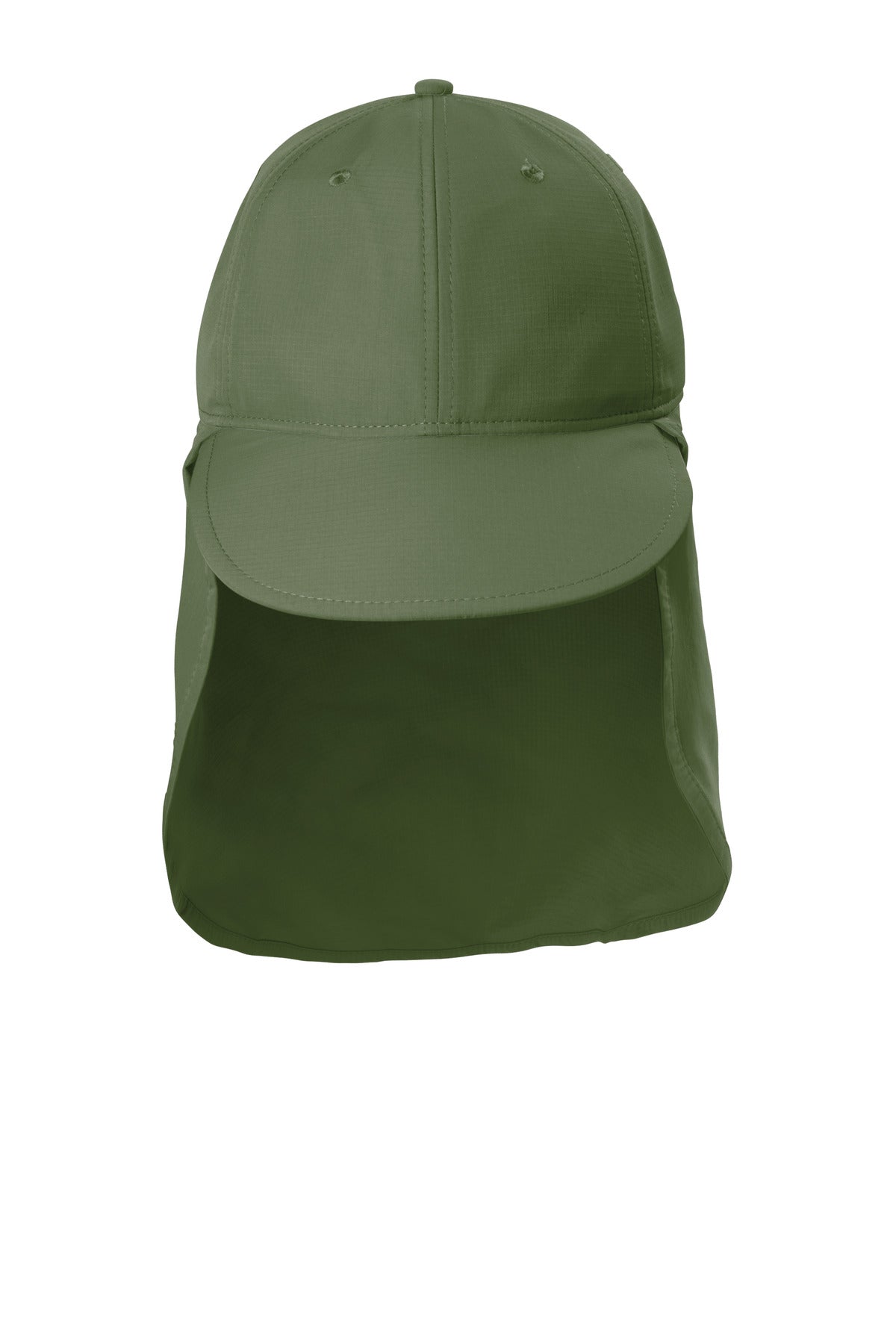 Custom logo Port Authority® Outdoor UV Sun Shade Cap C949 in Olive Leaf