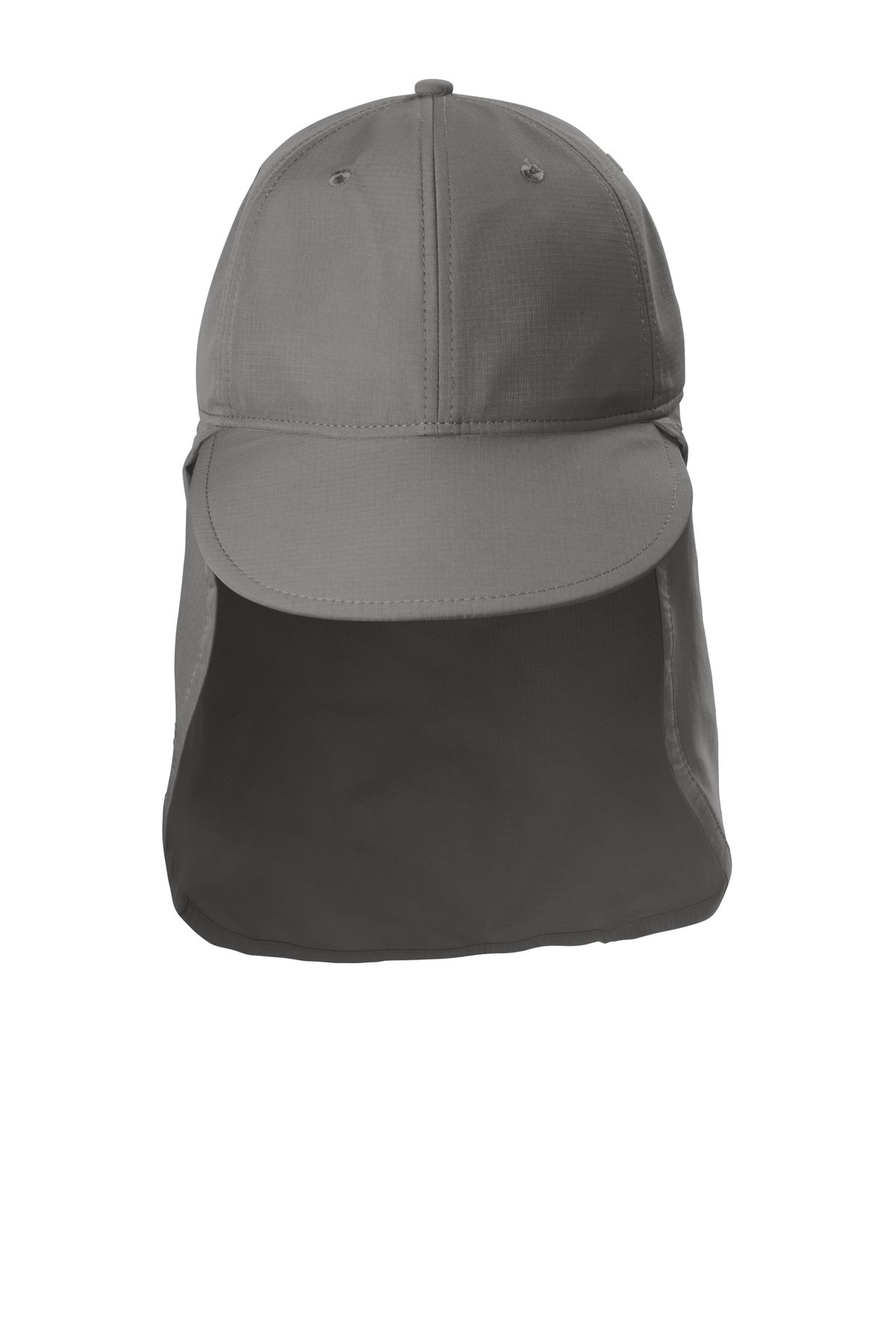 Custom logo Port Authority® Outdoor UV Sun Shade Cap C949 in Sterling Grey